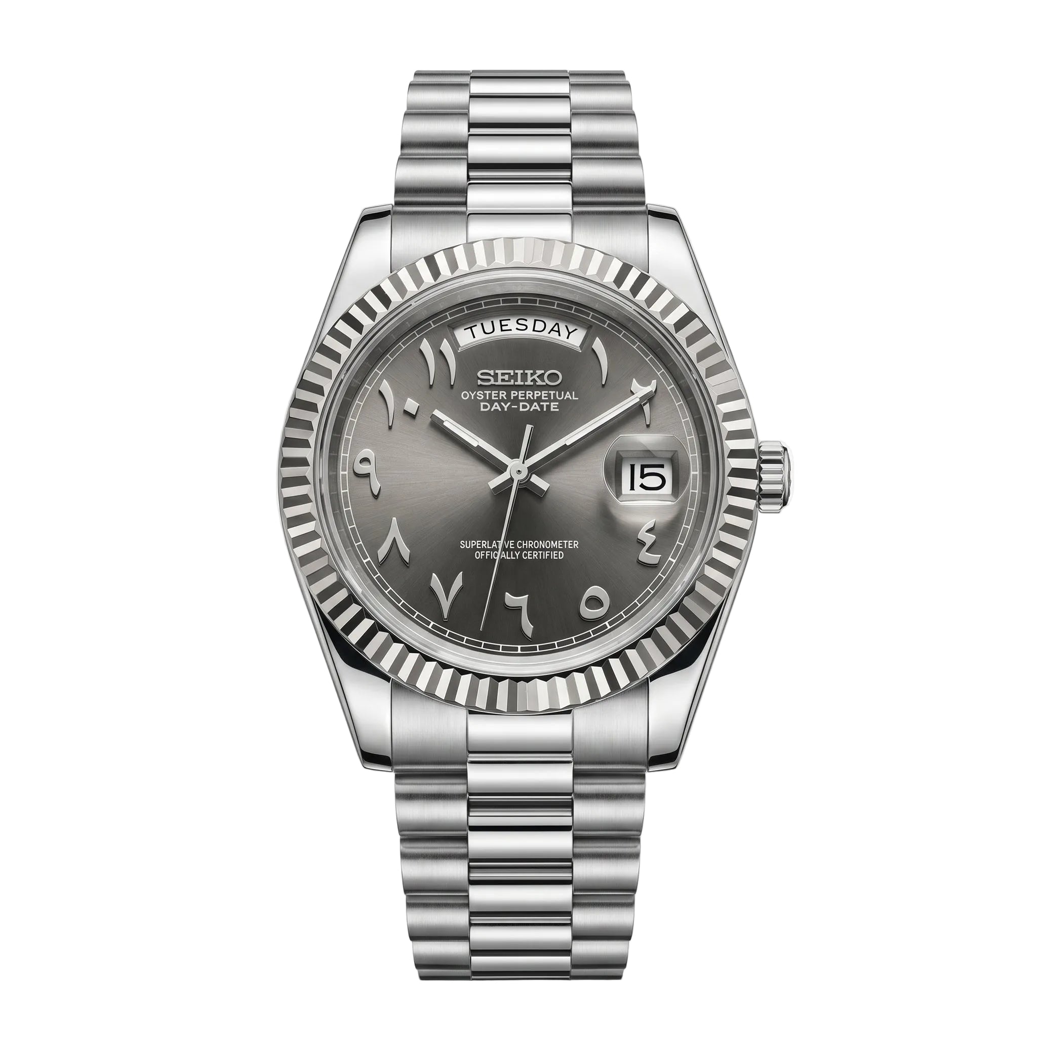 Daydate Grey Arabic Dial