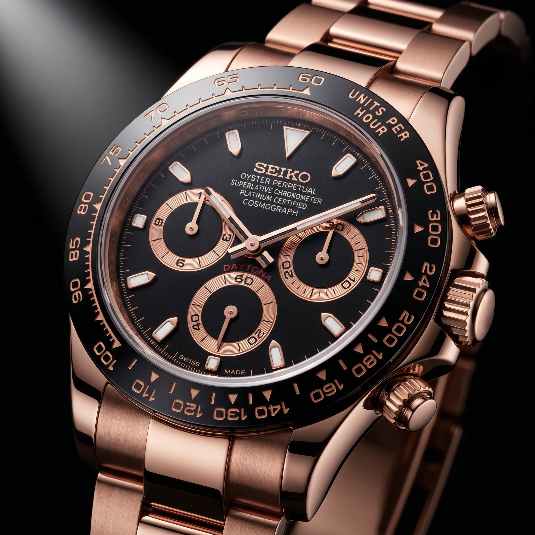 Daytona Chocolate & Rose Gold