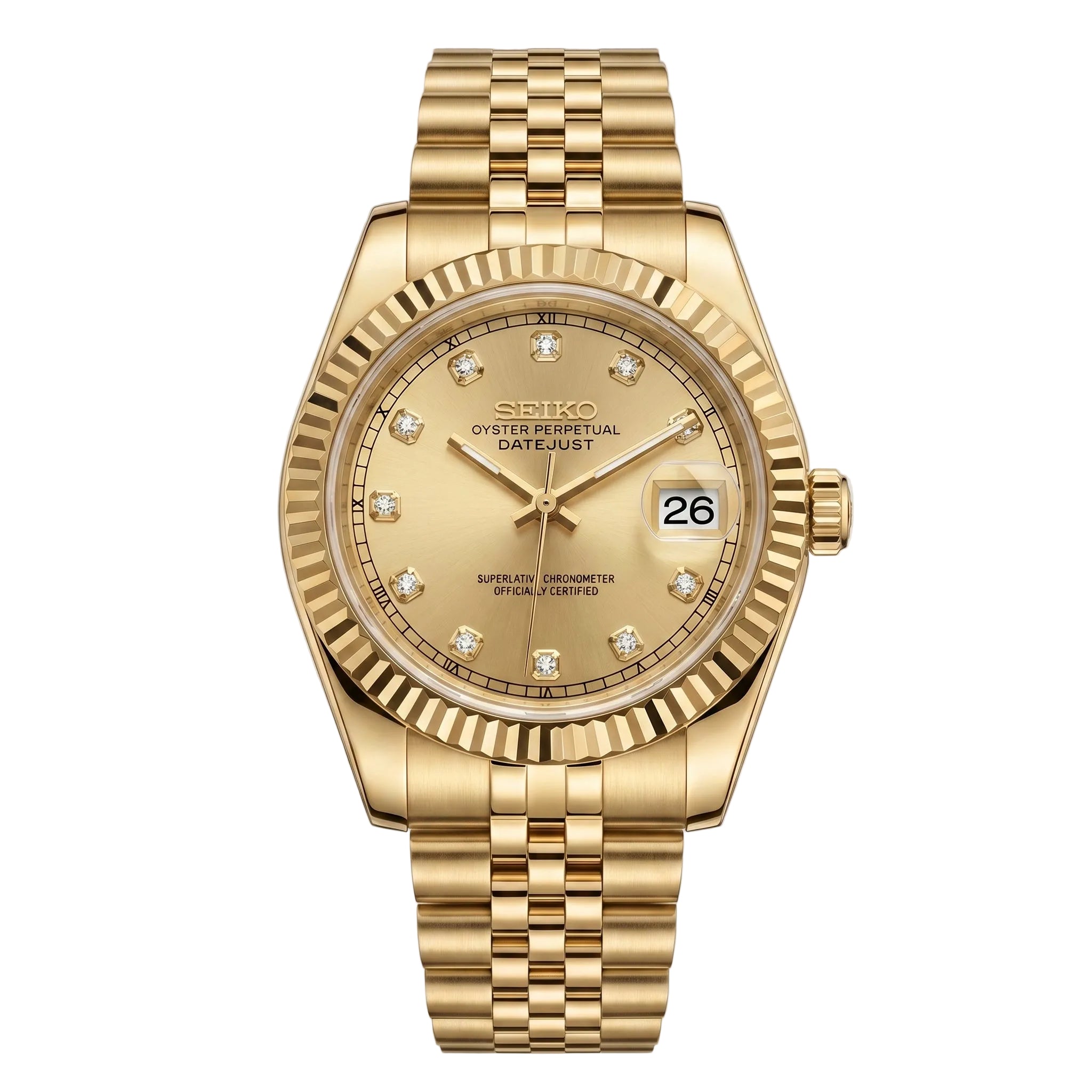 Ladies Datejust Gold Diamond