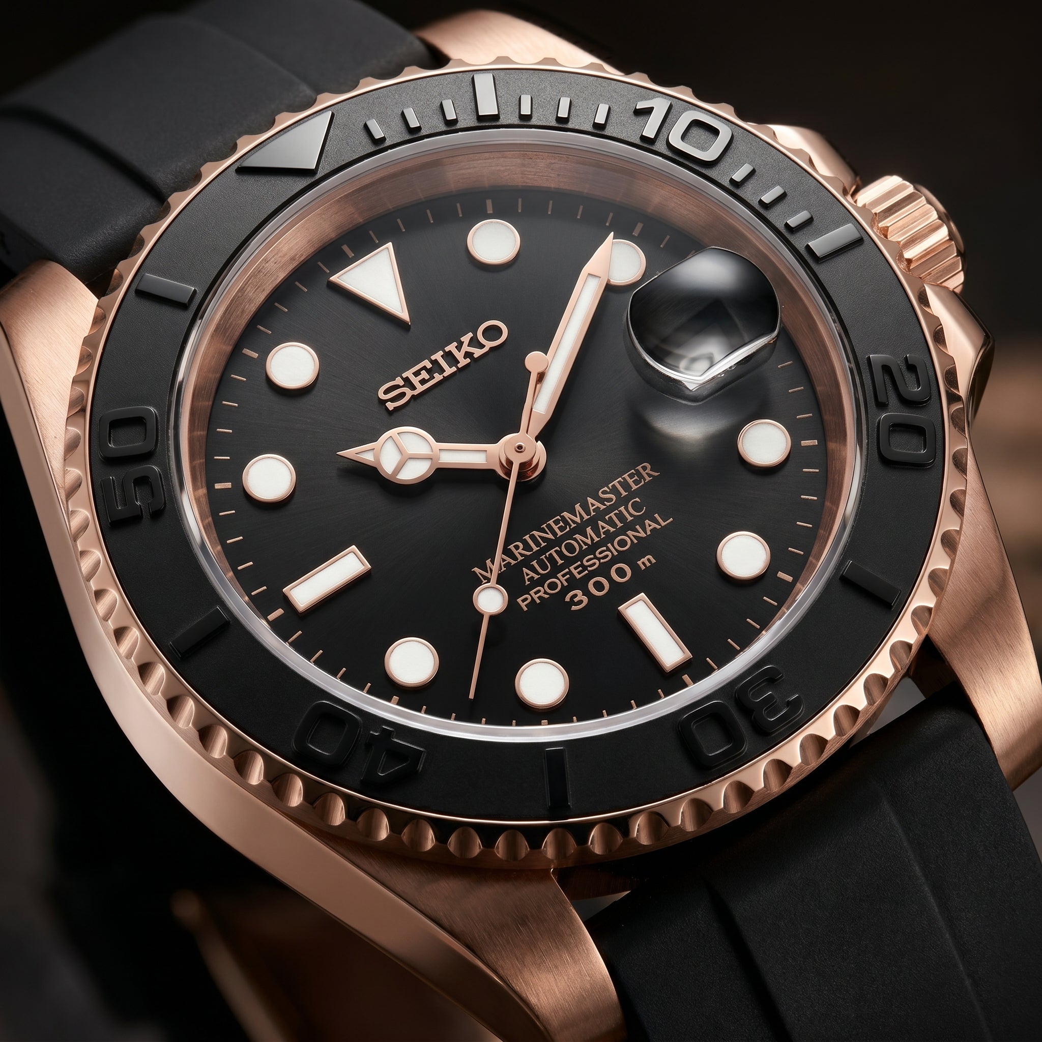 Submariner Rose Gold Rubber