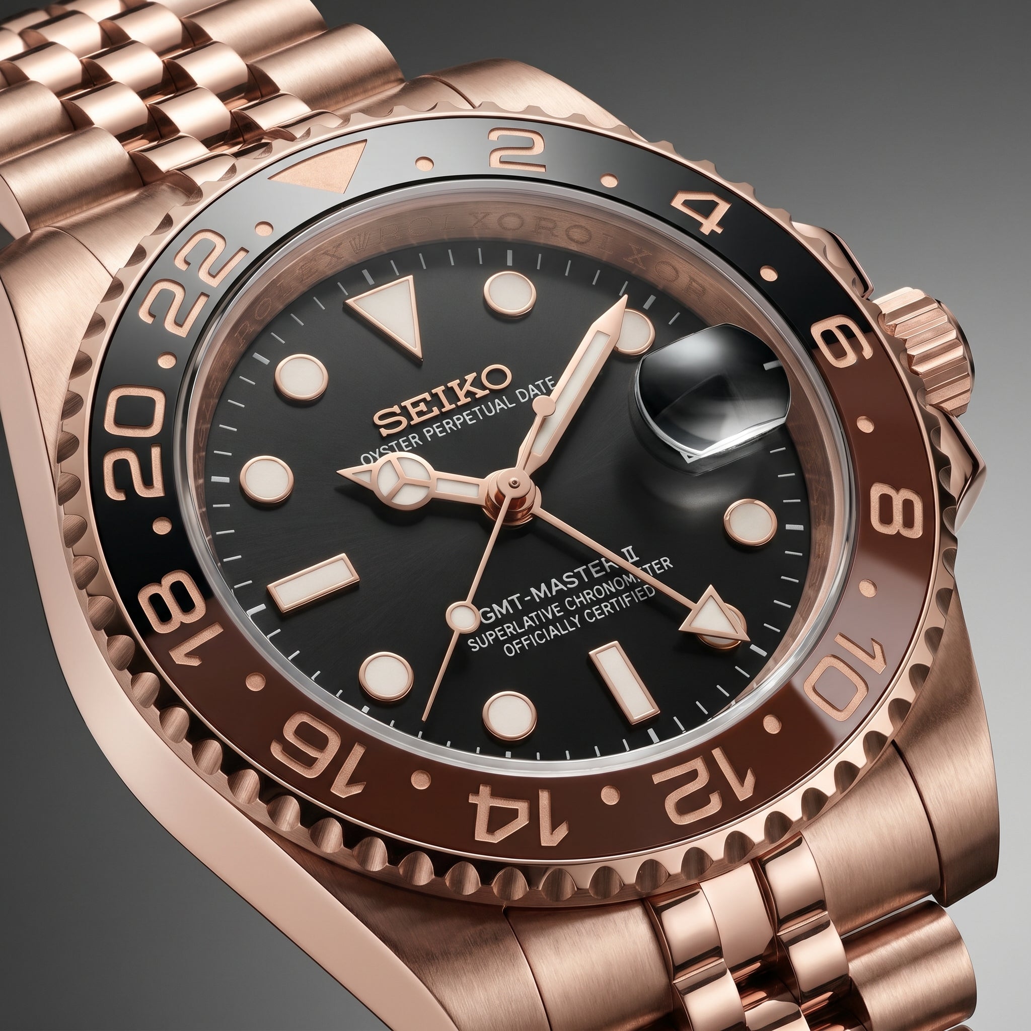GMT Master II Cola Silver & Gold