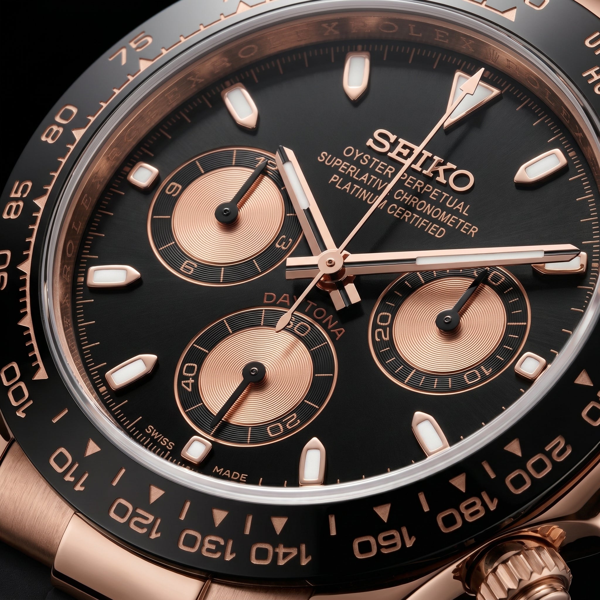 Daytona Chocolate & Rose Gold