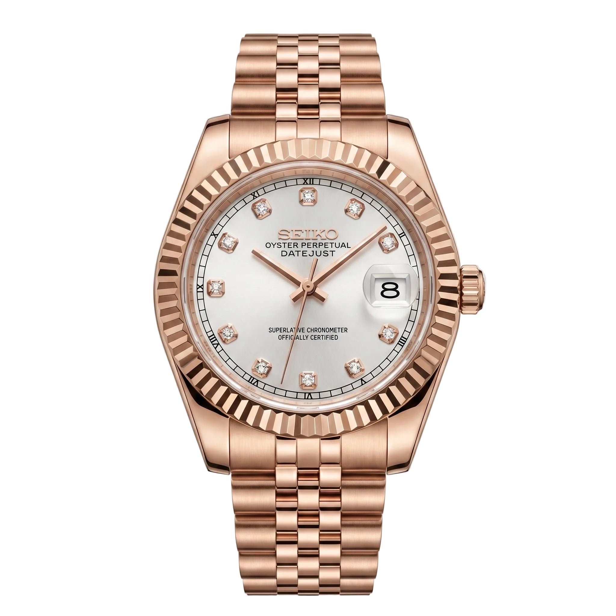 Ladies Datejust Rose Gold Diamond