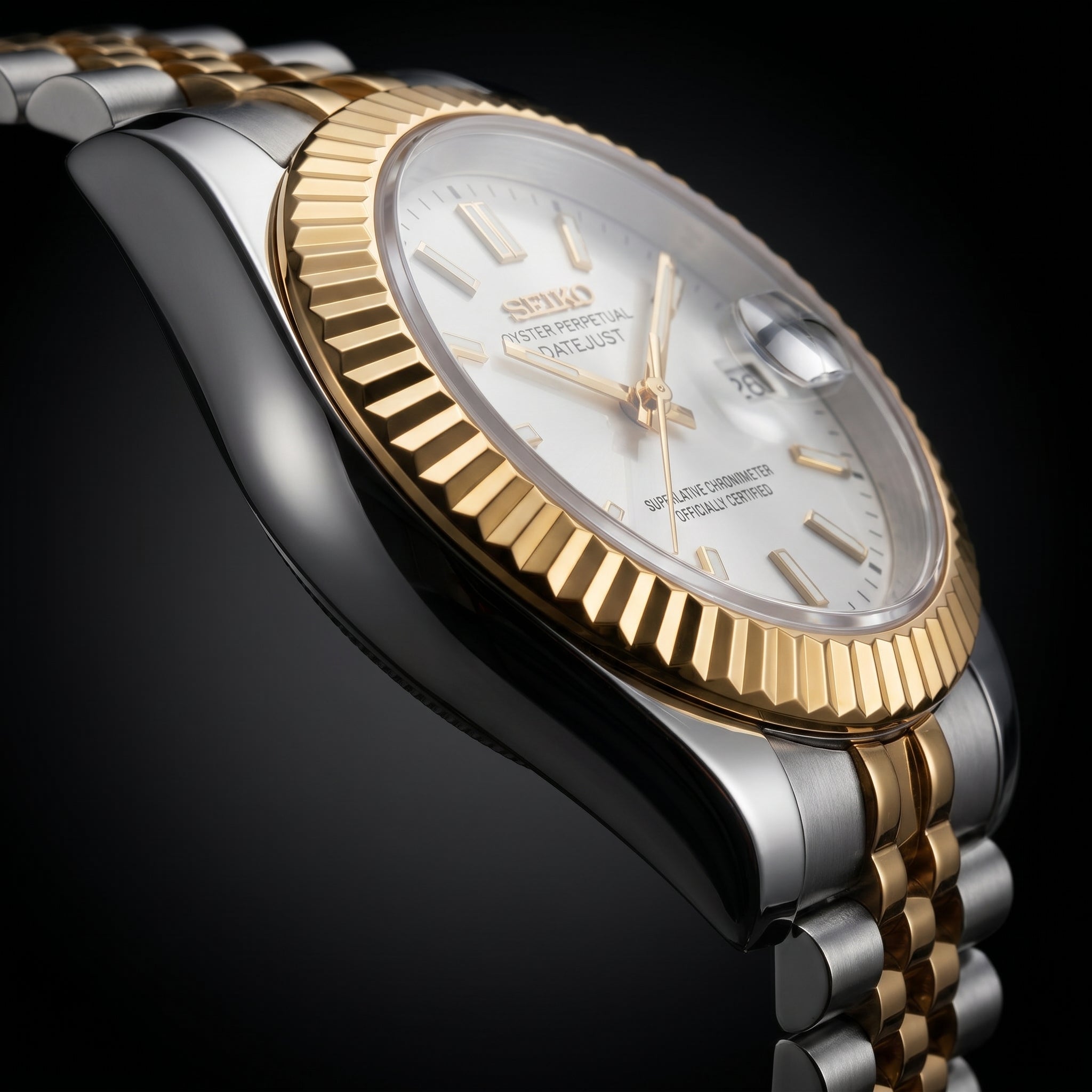 Datejust Twotone White