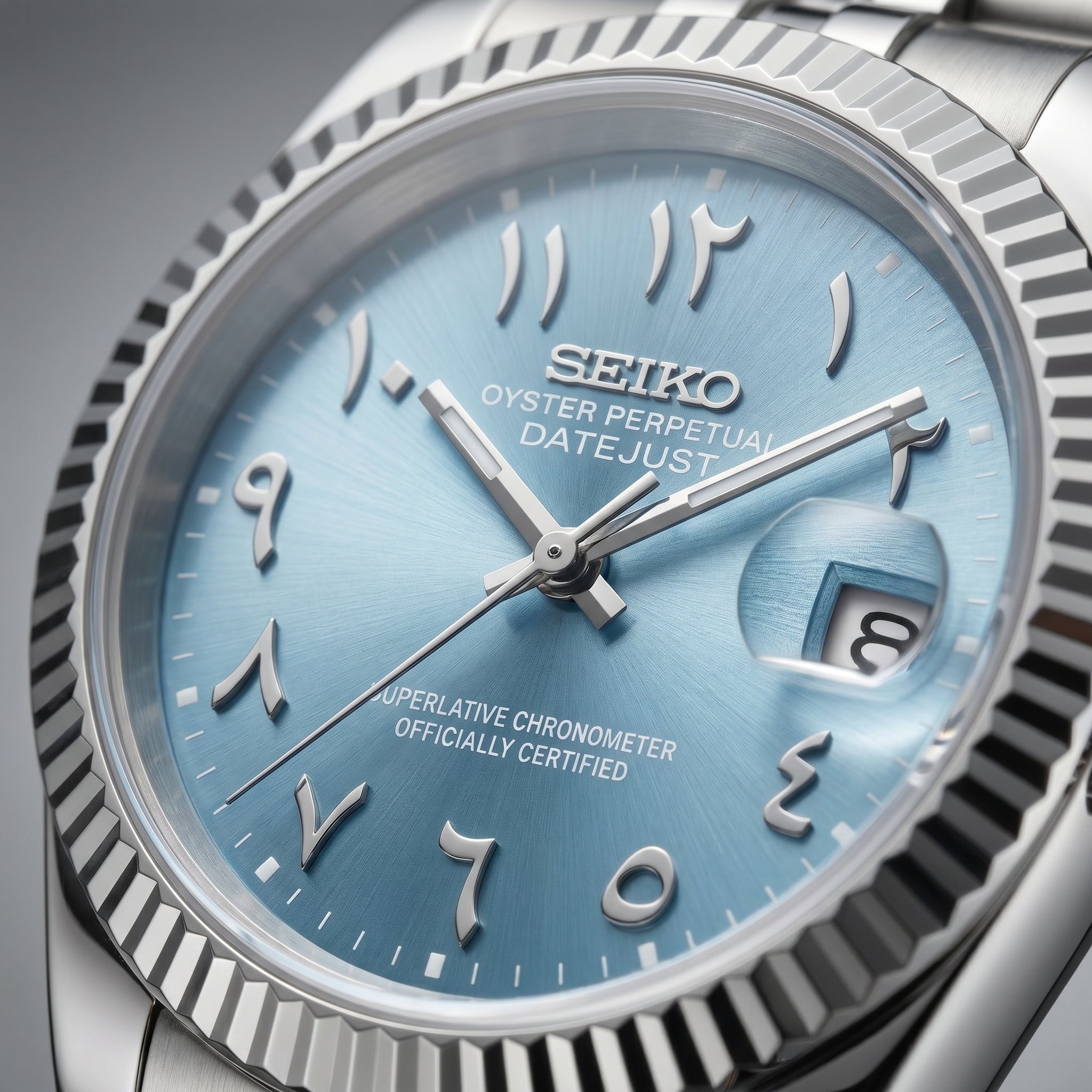 Datejust Baby Blue Arabic