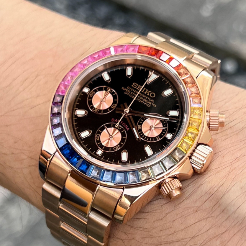 Daytona Rose Gold Rainbow