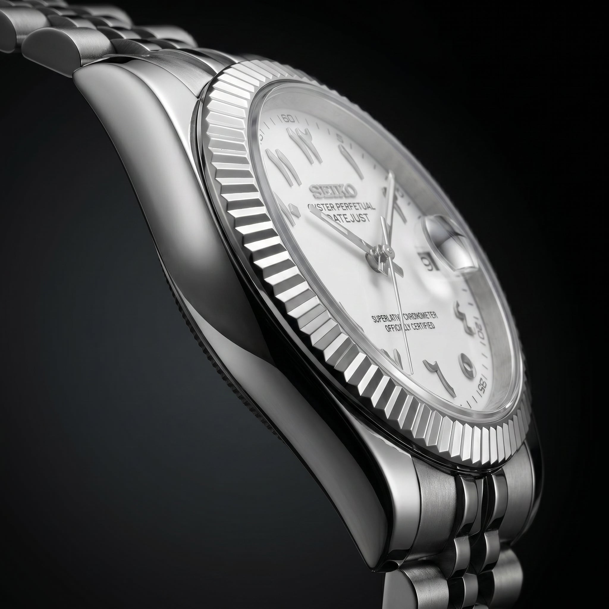 Datejust White Arabic
