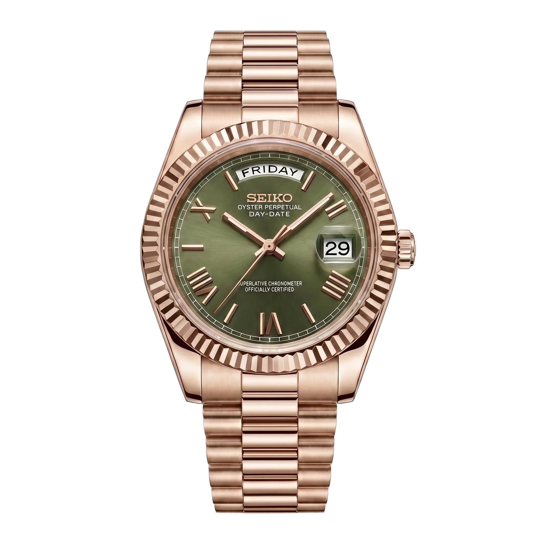 Daydate Rose Gold & Olive