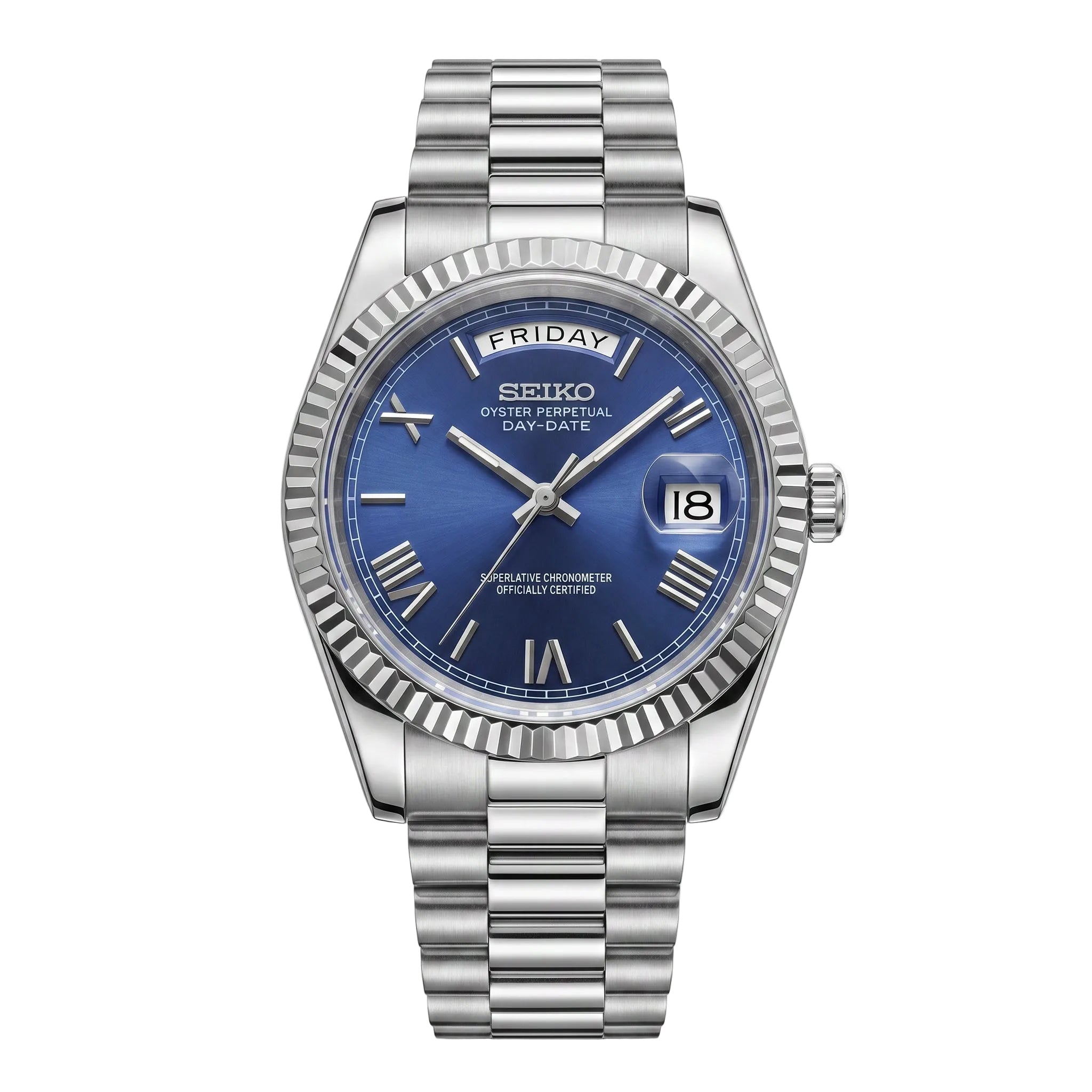 Daydate Navy Roman