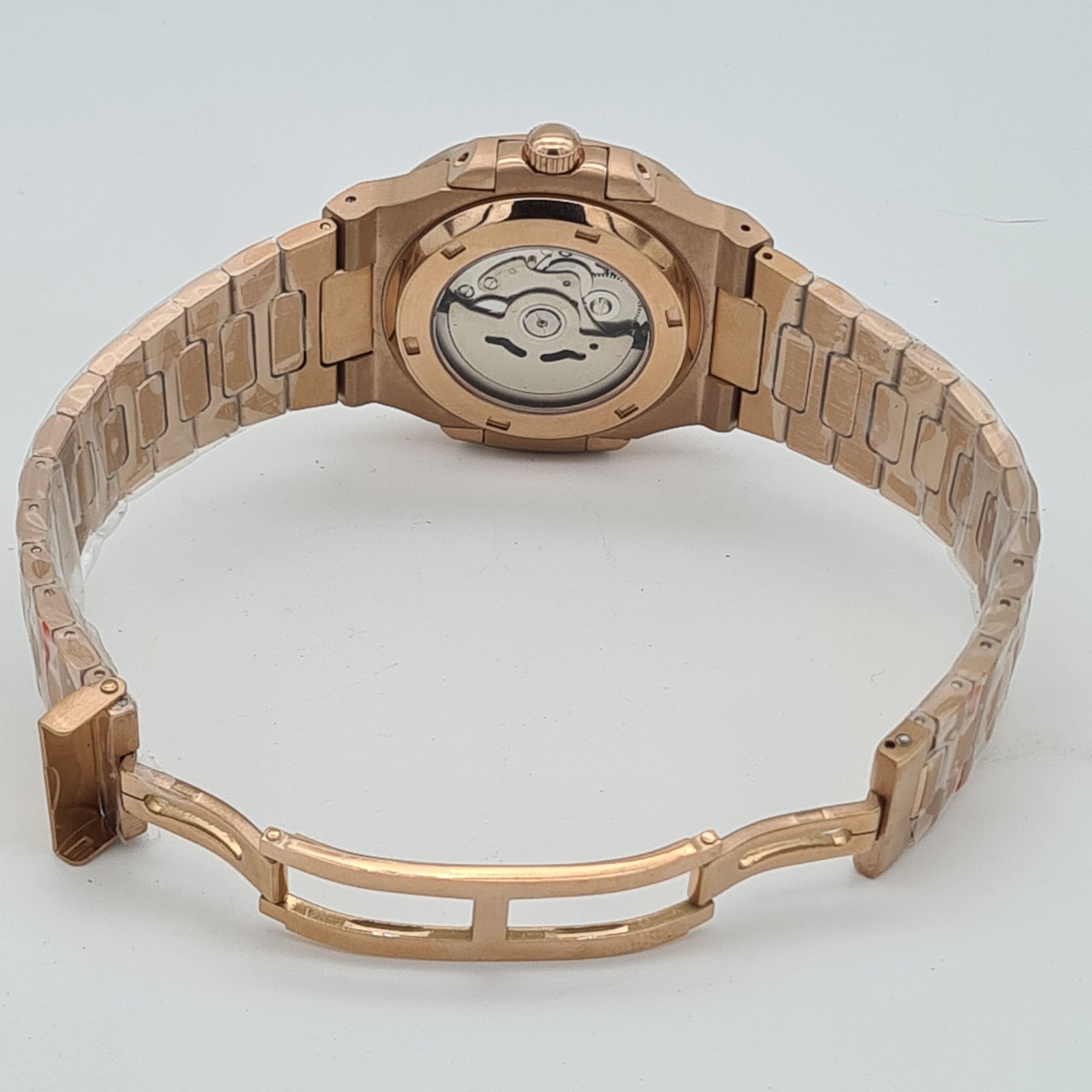 Nautilus Rose Gold & Chololate Brown Open Heart