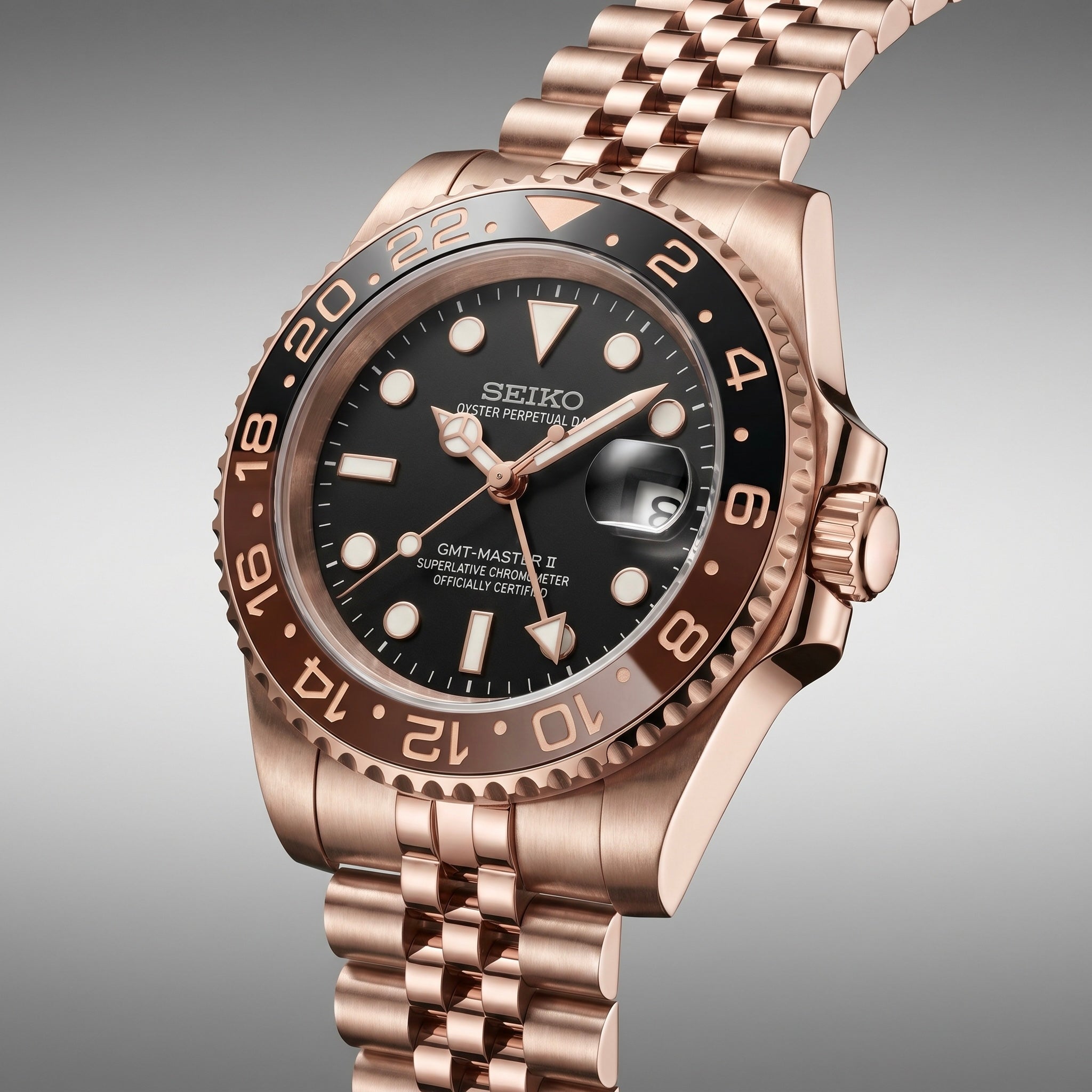 GMT Master II Cola Silver & Gold