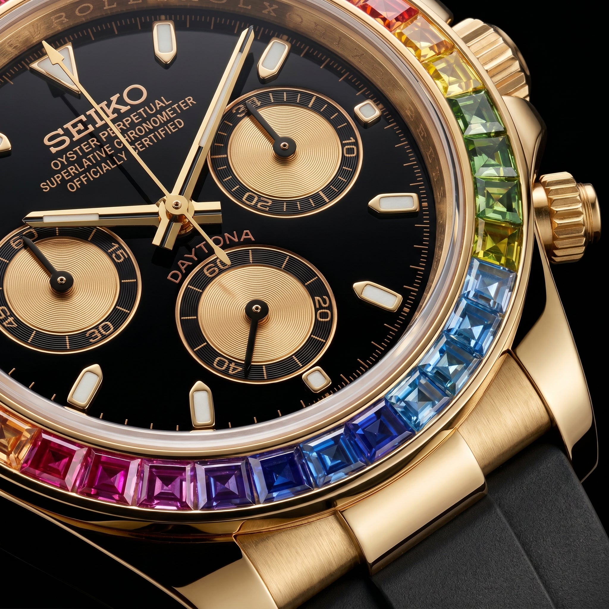 Daytona Rose Gold Rainbow