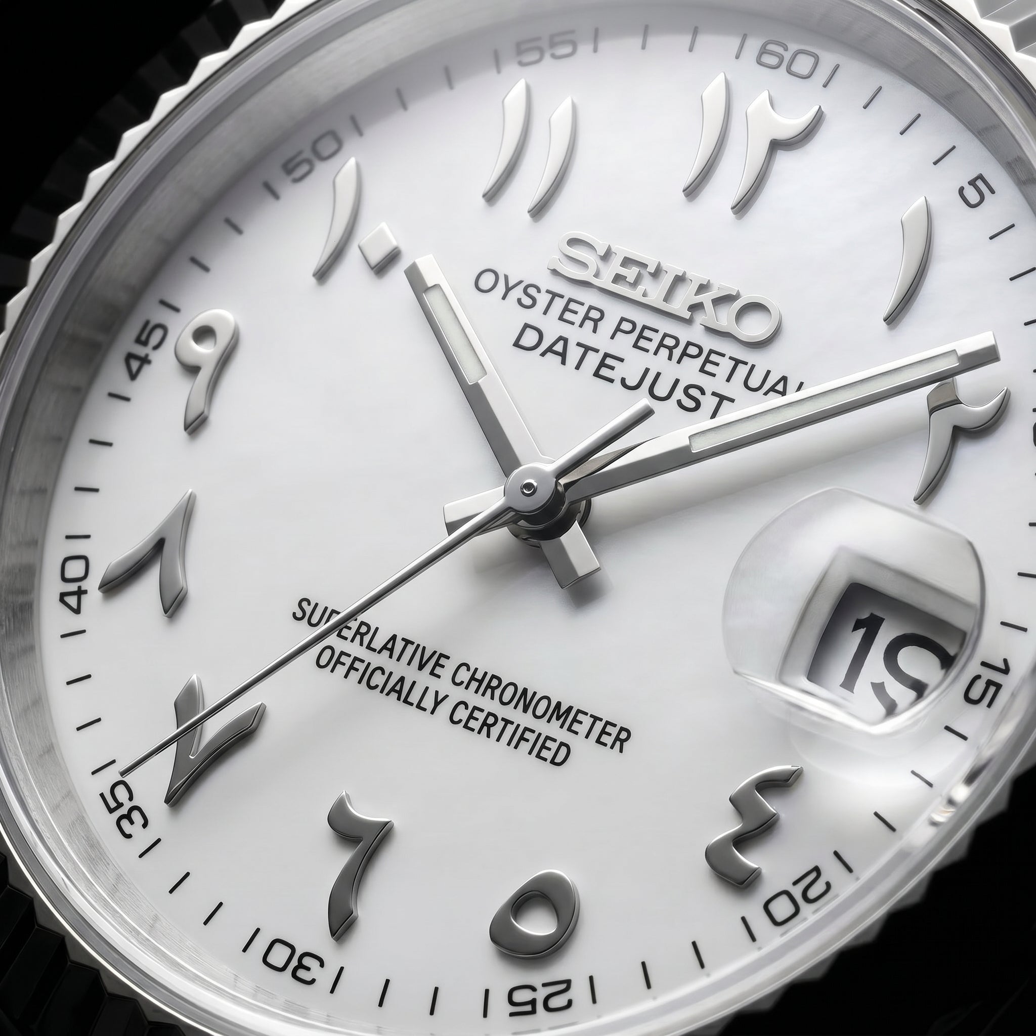 Datejust White Arabic