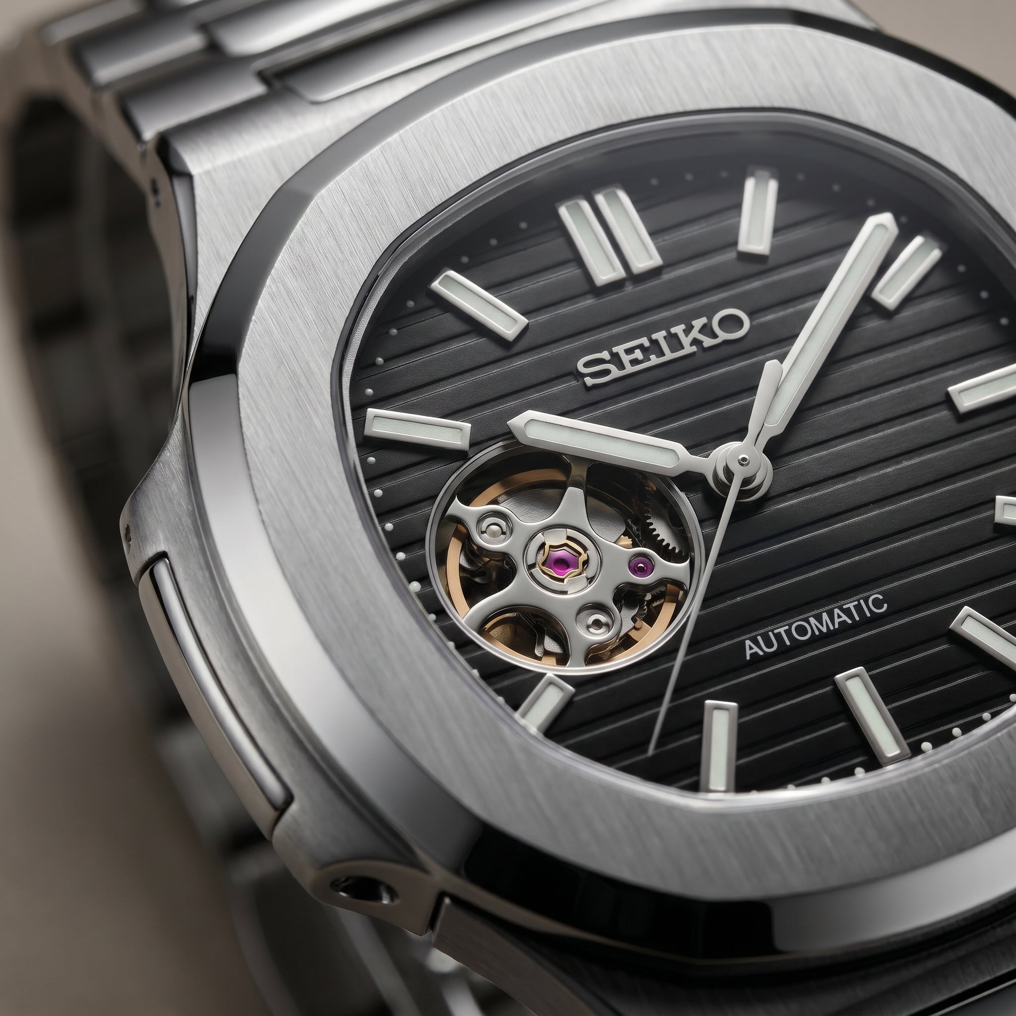 Nautilus Black Open Heart