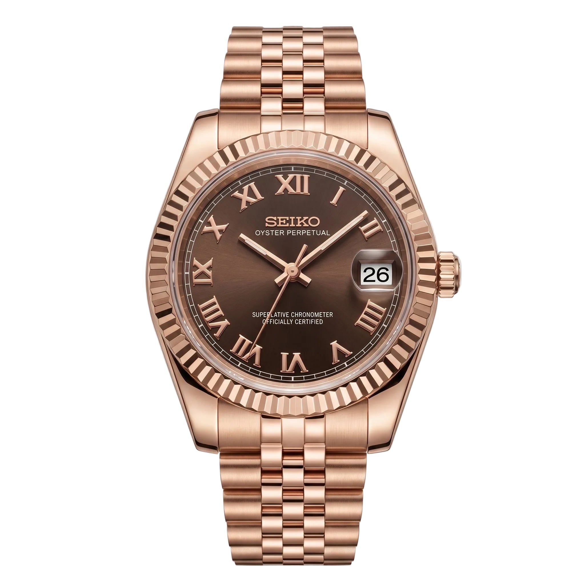 Ladies Datejust Rose Gold Roman