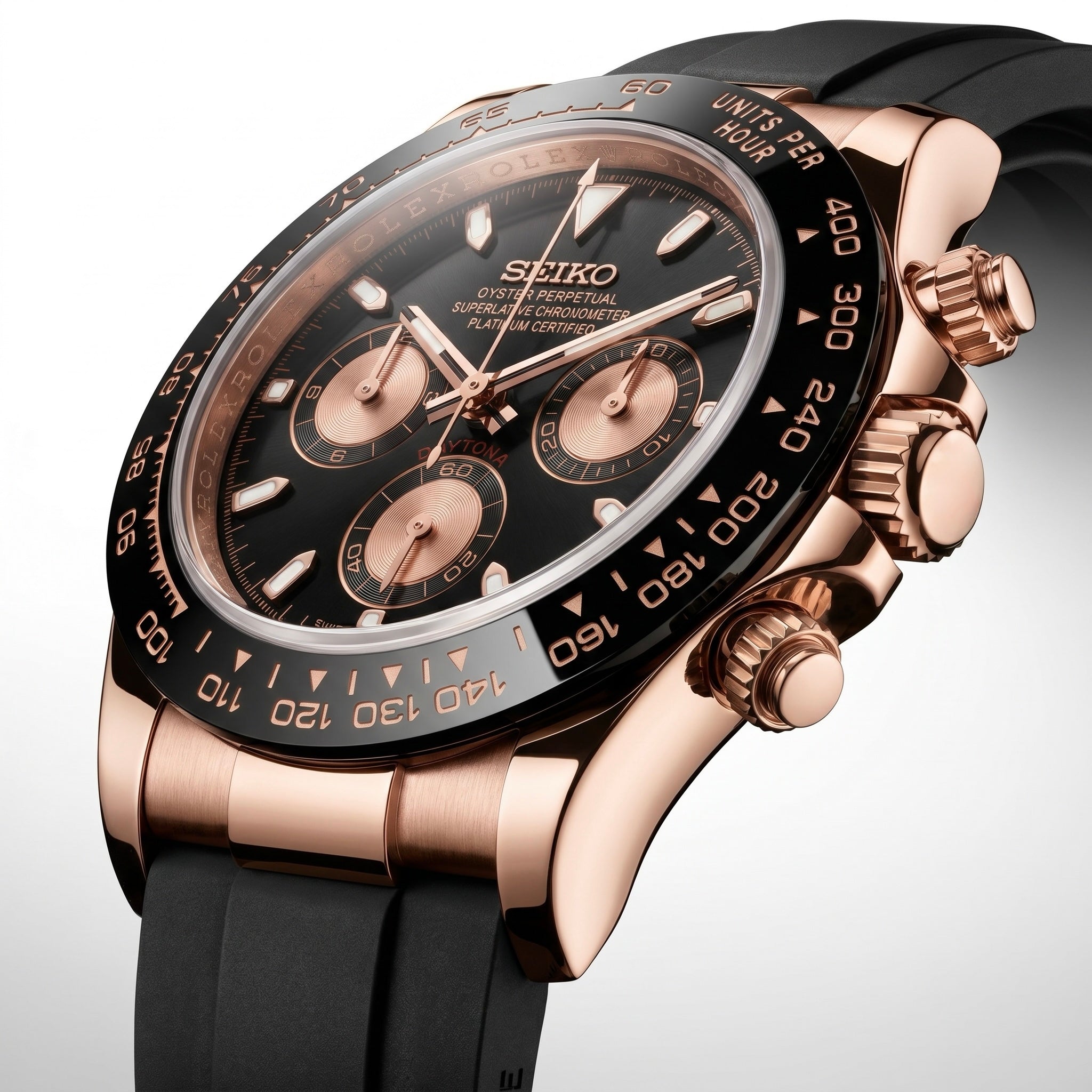 Daytona Chocolate & Rose Gold