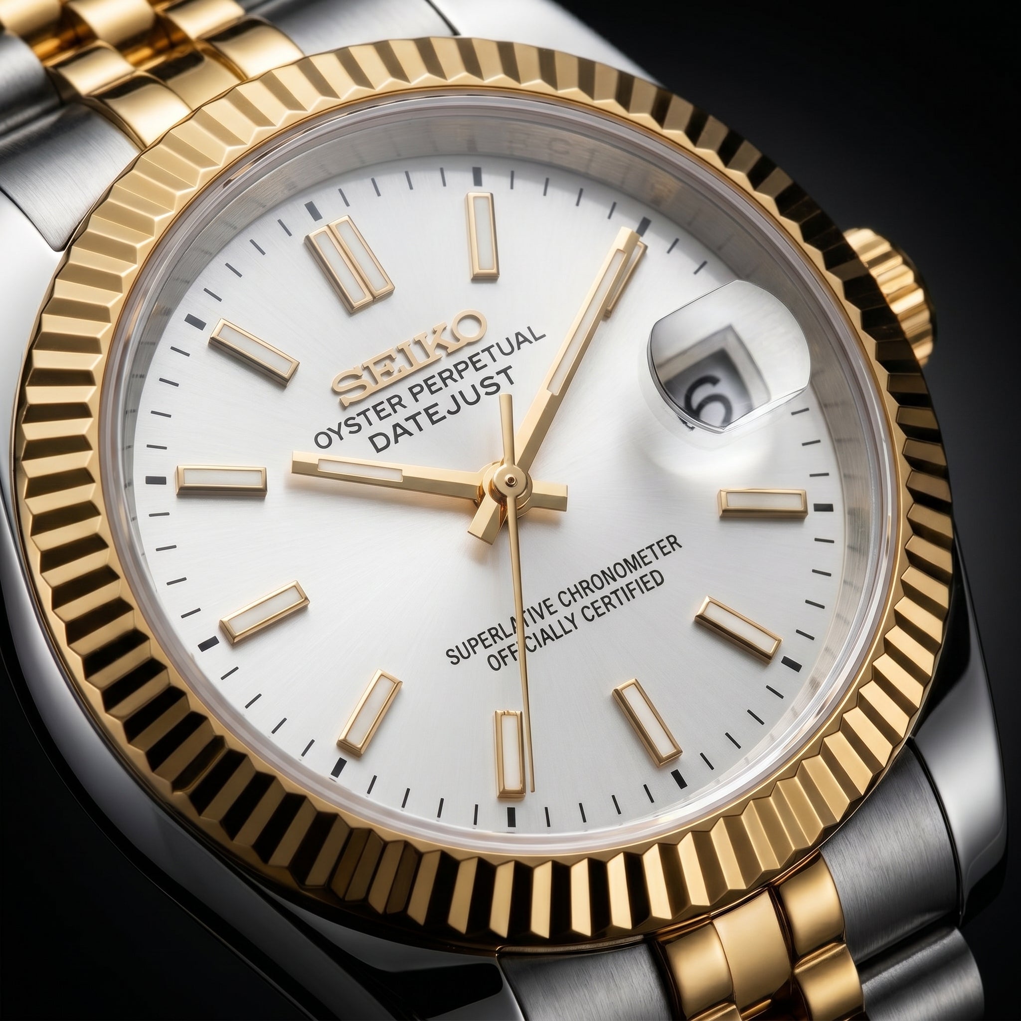 Datejust Twotone White