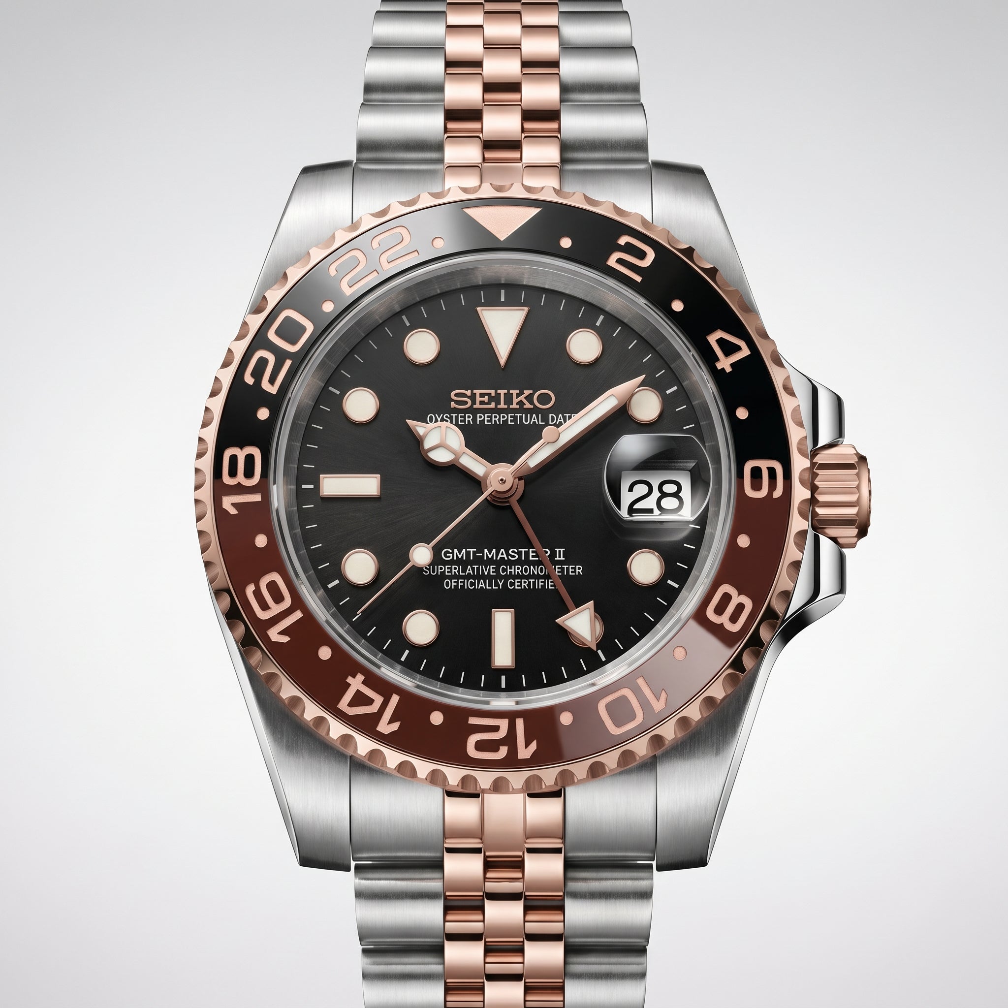 GMT Master II Cola Silver & Gold