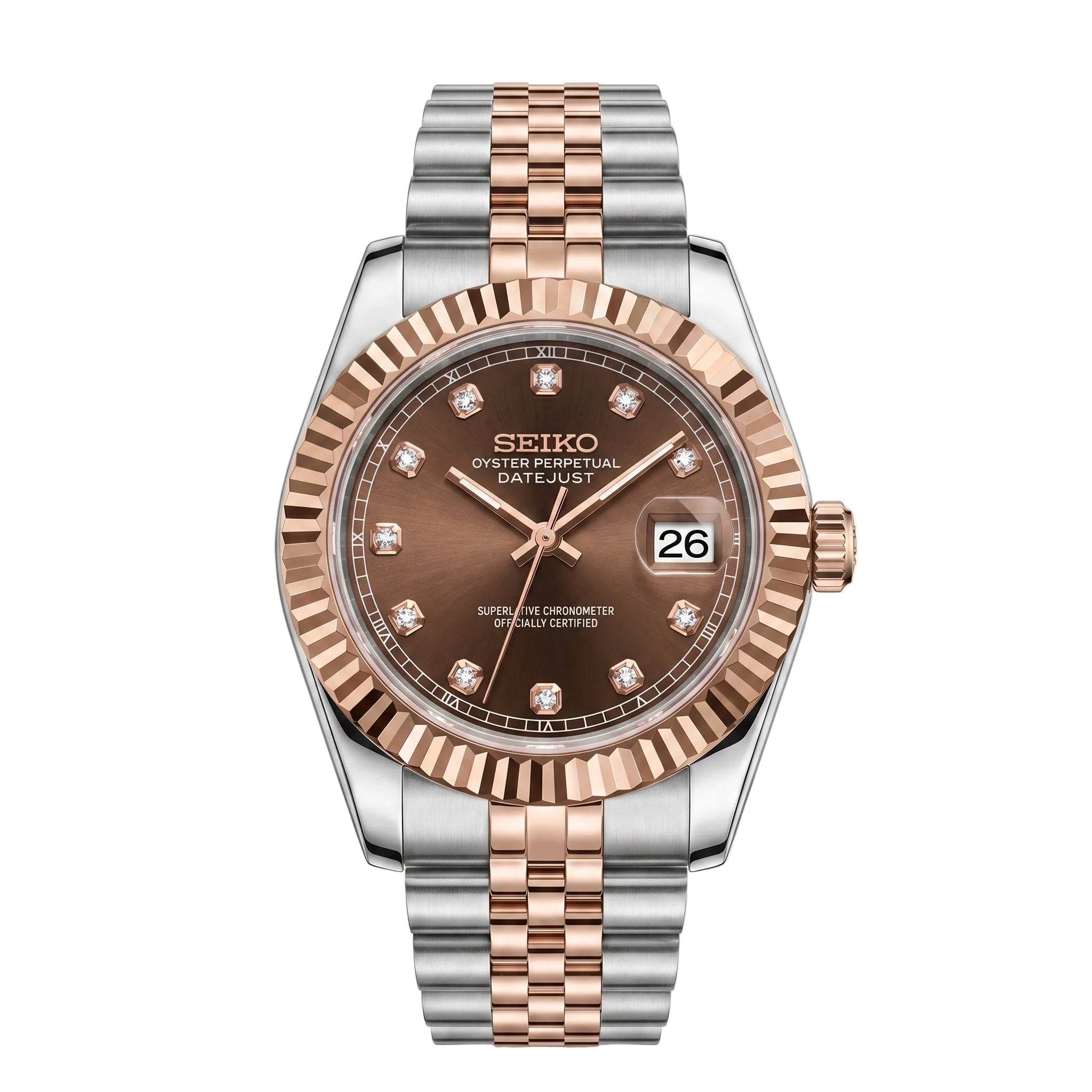 Datejust Twotone Rose Diamond