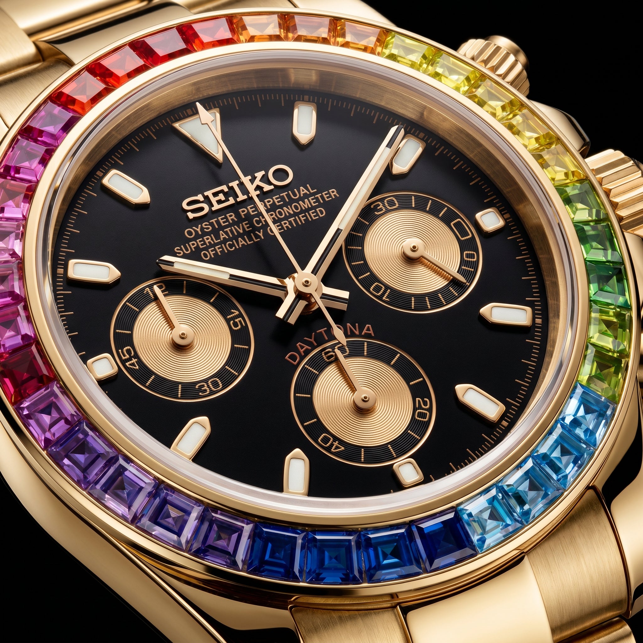 Daytona Rose Gold Rainbow