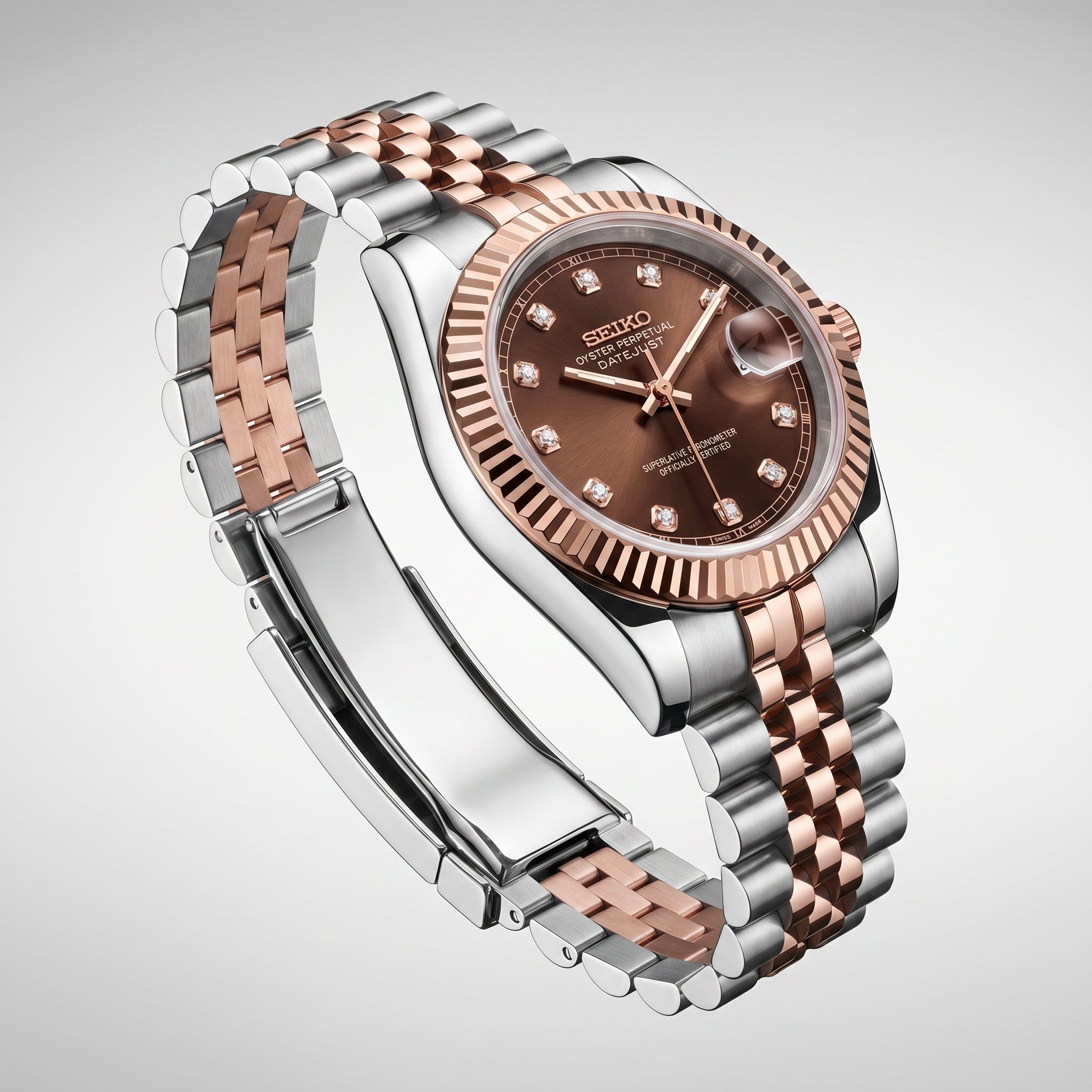 Datejust Twotone Rose Diamond