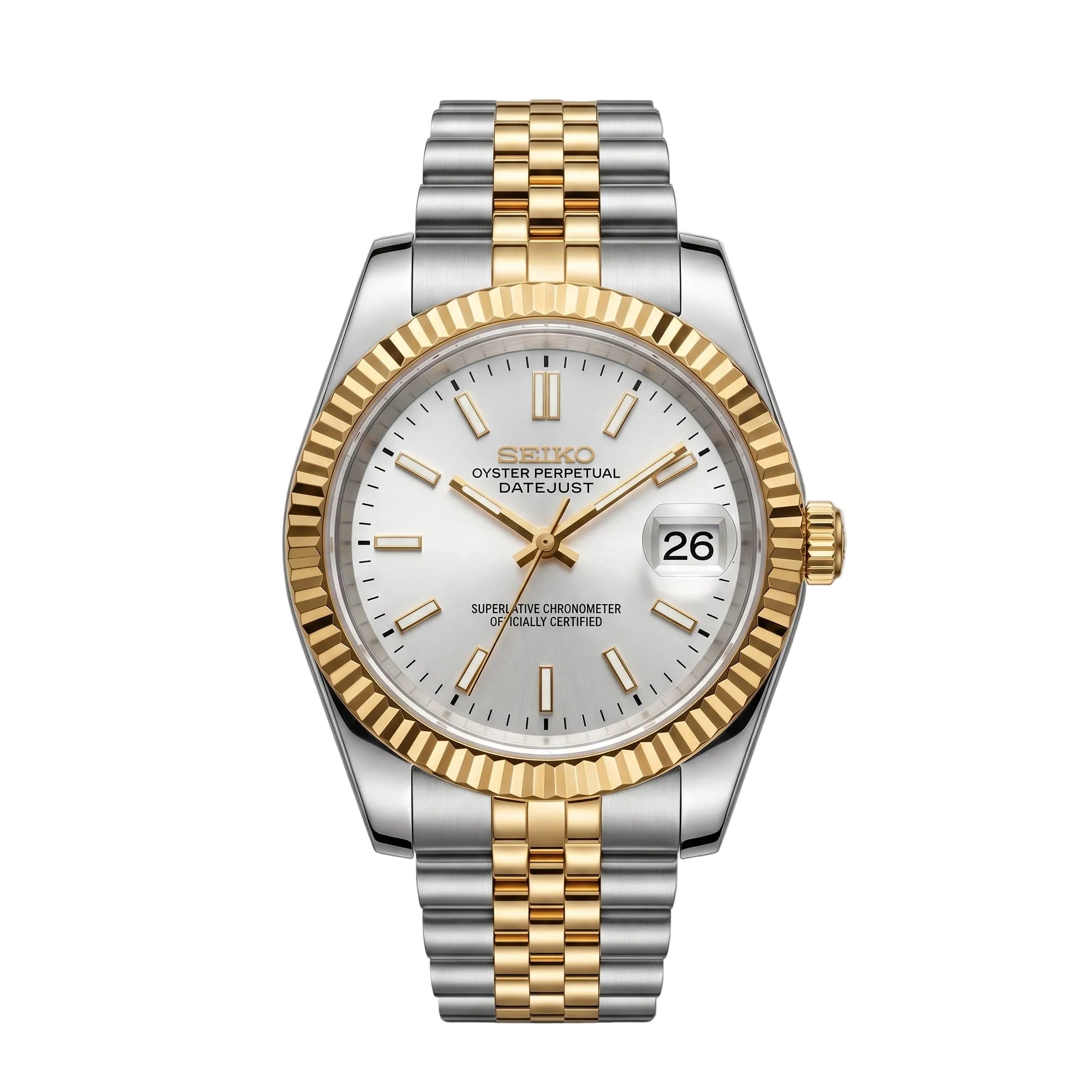Datejust Twotone White