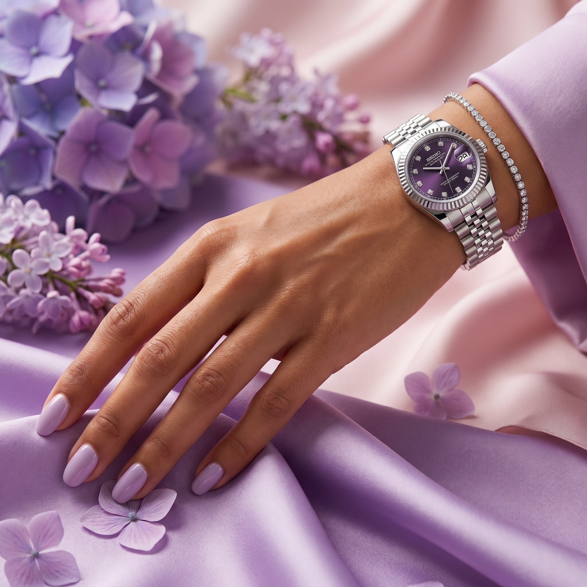 Ladies Datejust Purple Diamond