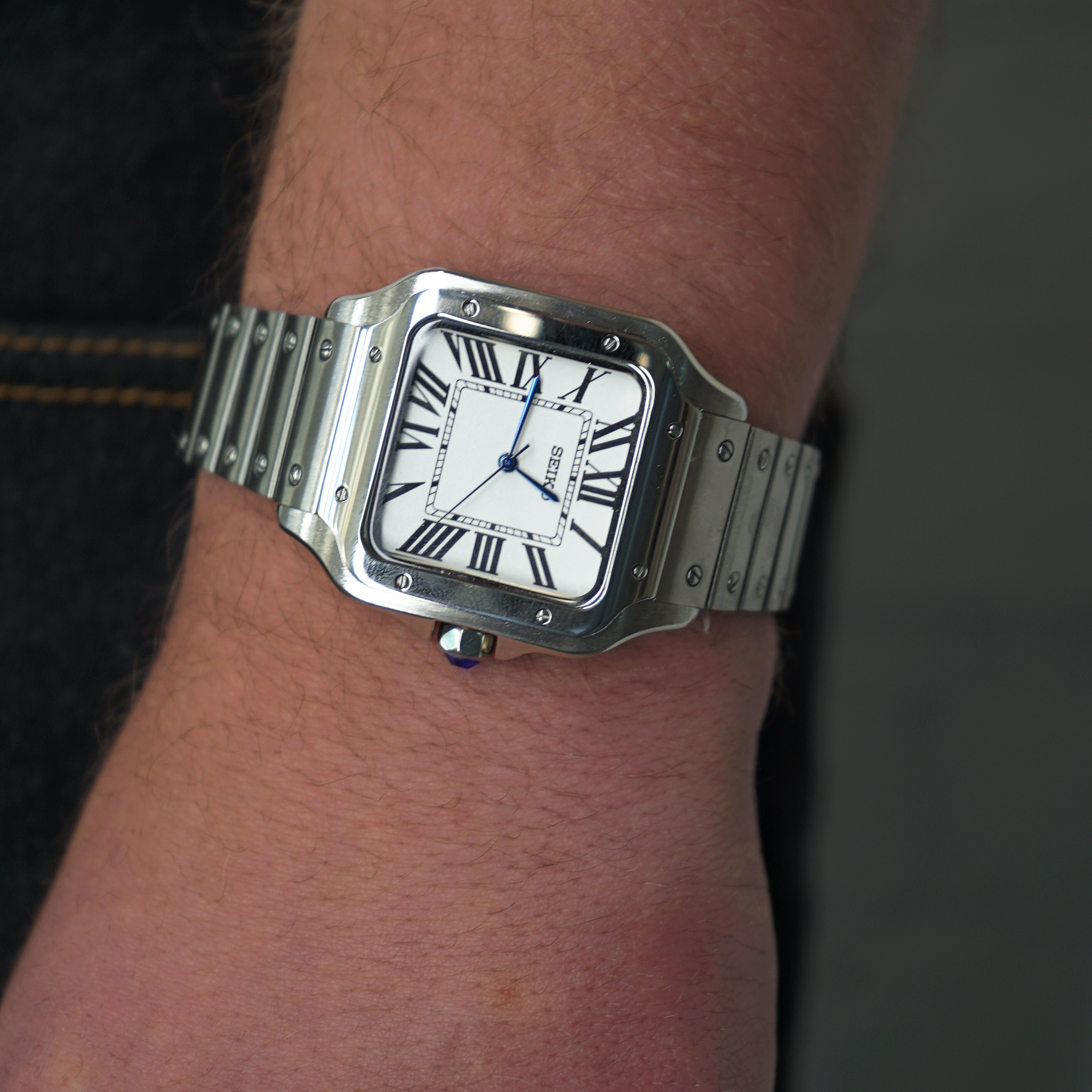 Santos White Dial