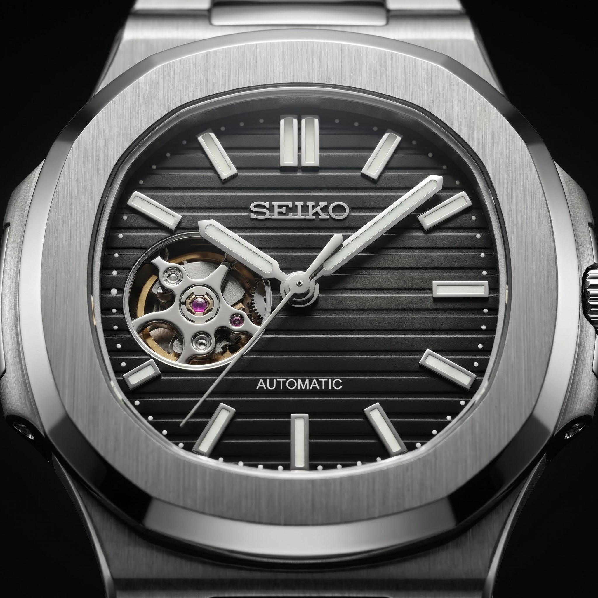 Nautilus Black Open Heart