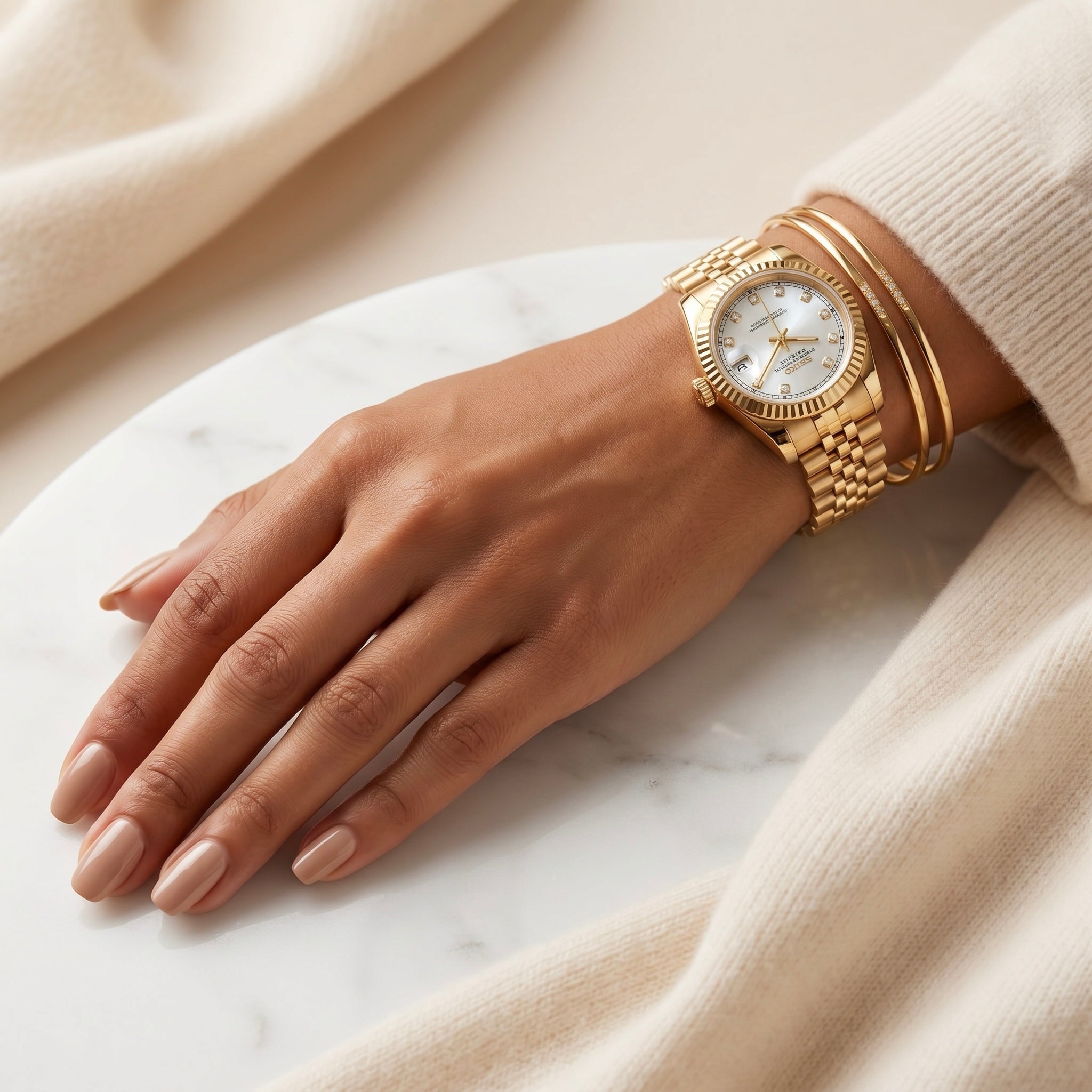 Ladies Datejust White Diamond