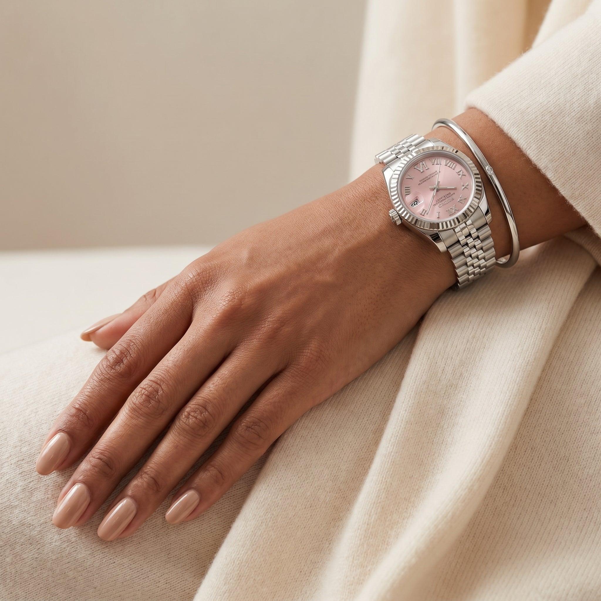 Ladies Datejust Rose Roman