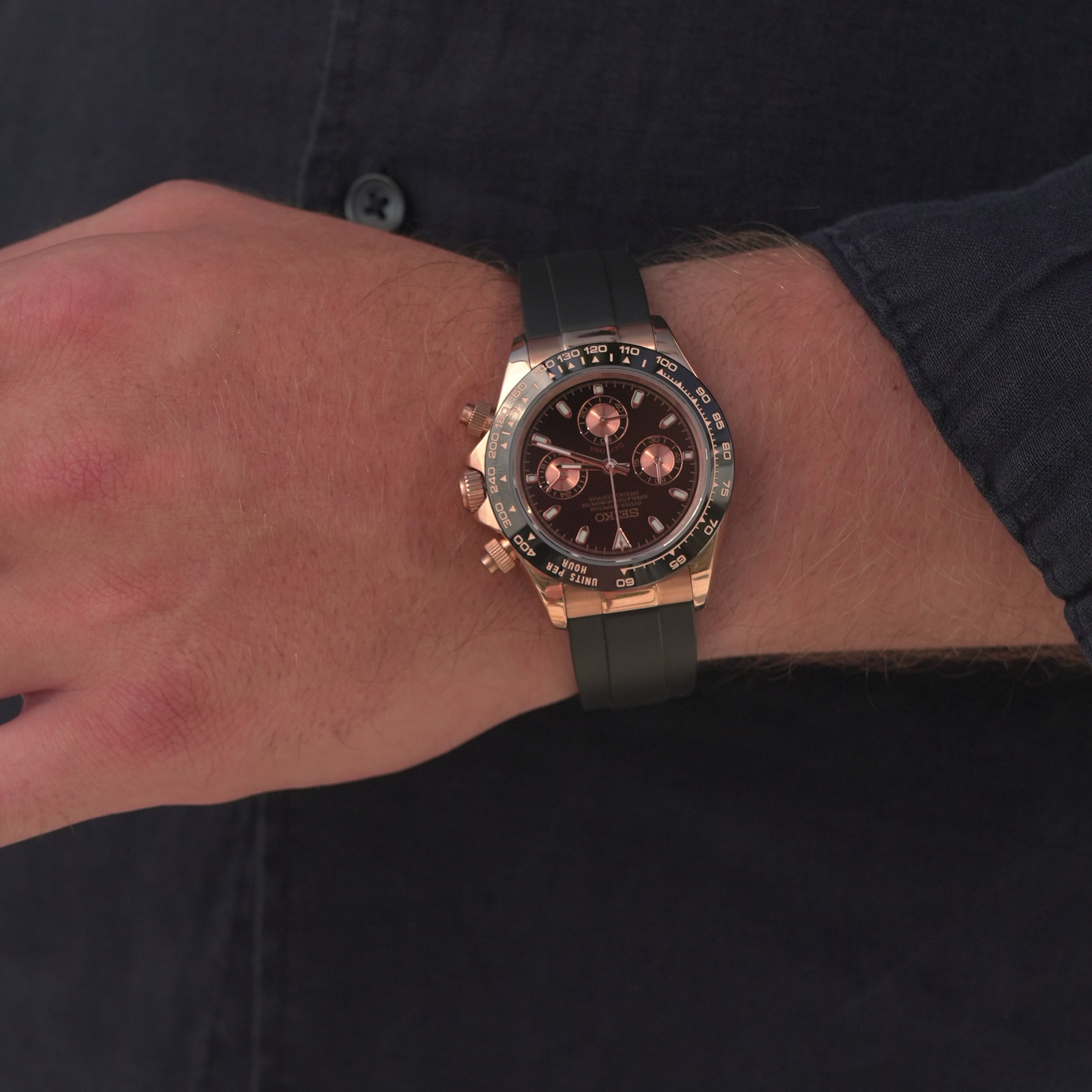 Daytona Chocolate & Rose Gold