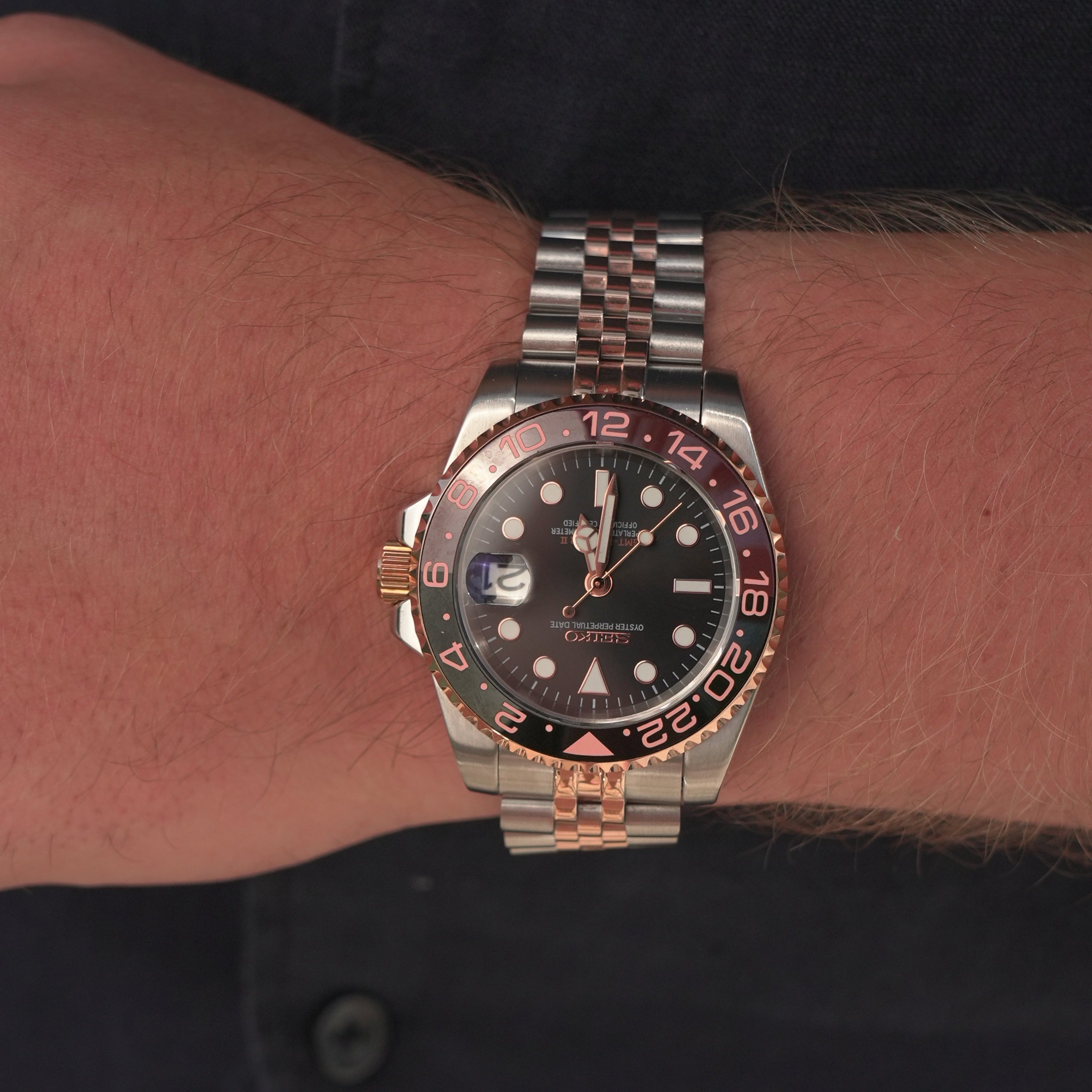 GMT Master II Cola Silver & Gold