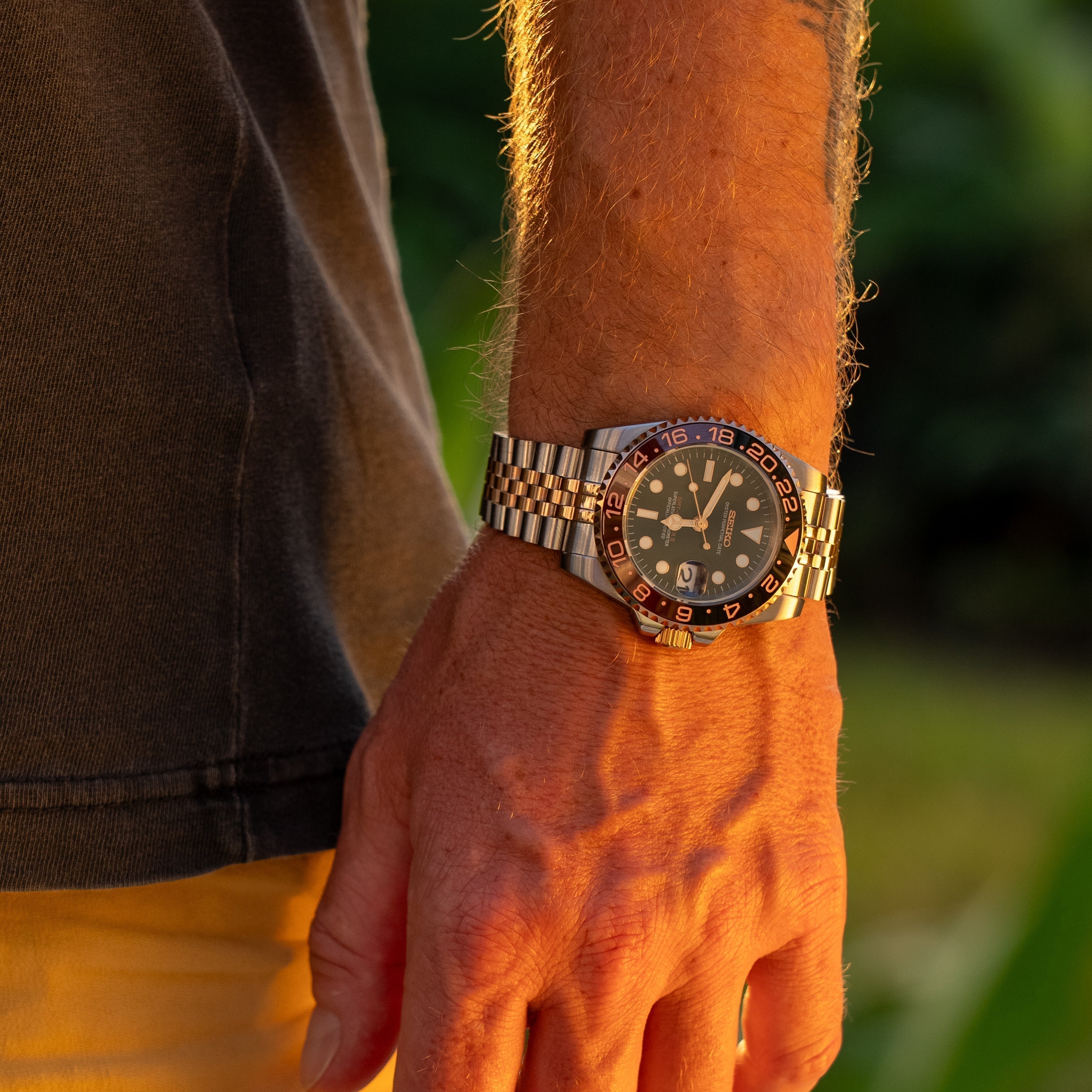 GMT Master II Cola Silver & Gold