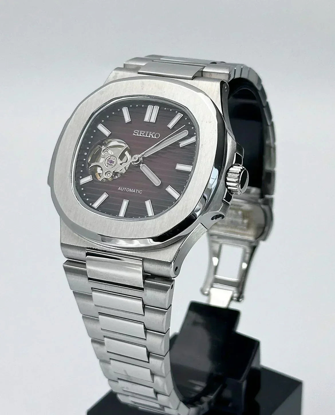 Nautilus Chocolate Brown Open Heart