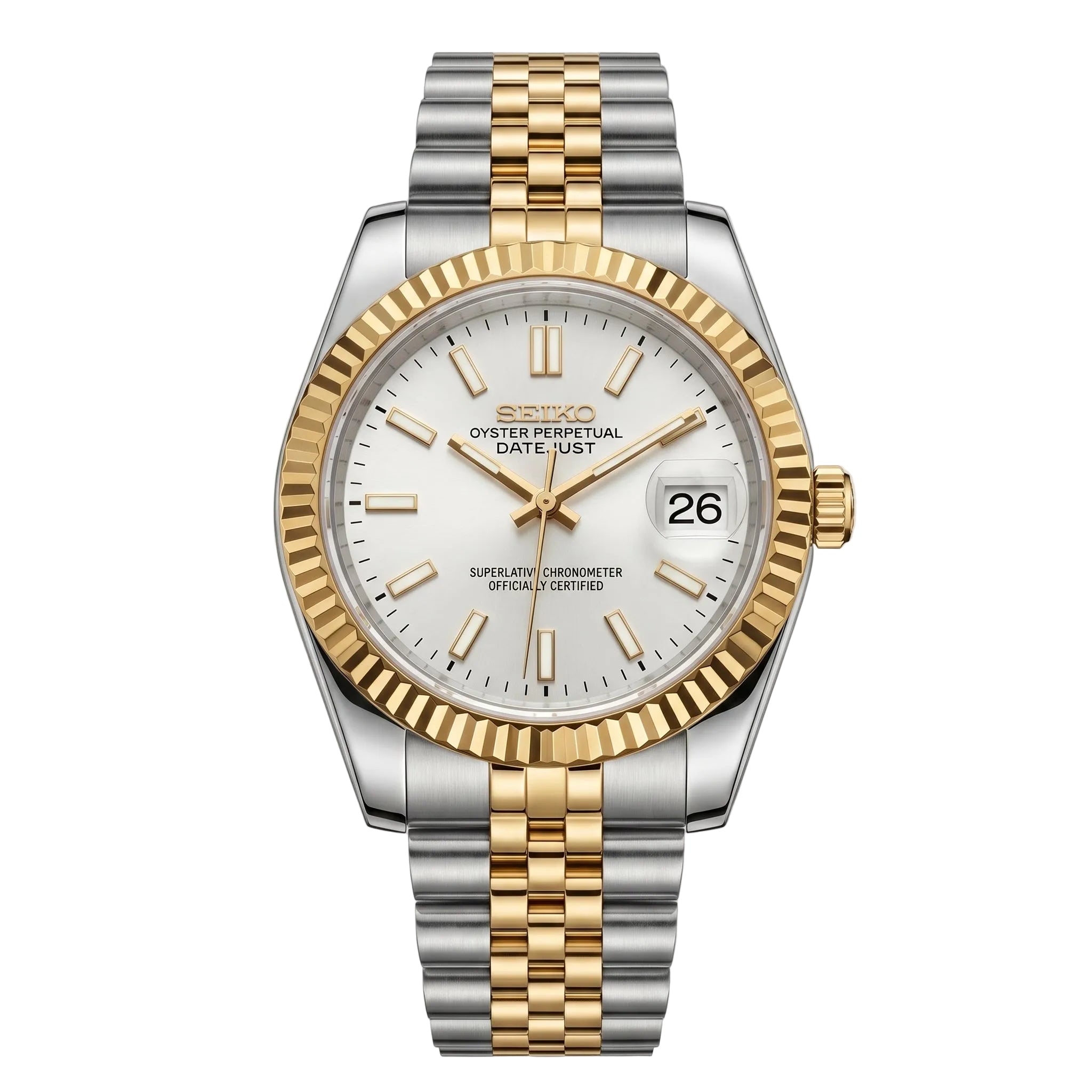 Ladies Datejust Twotone White 36mm