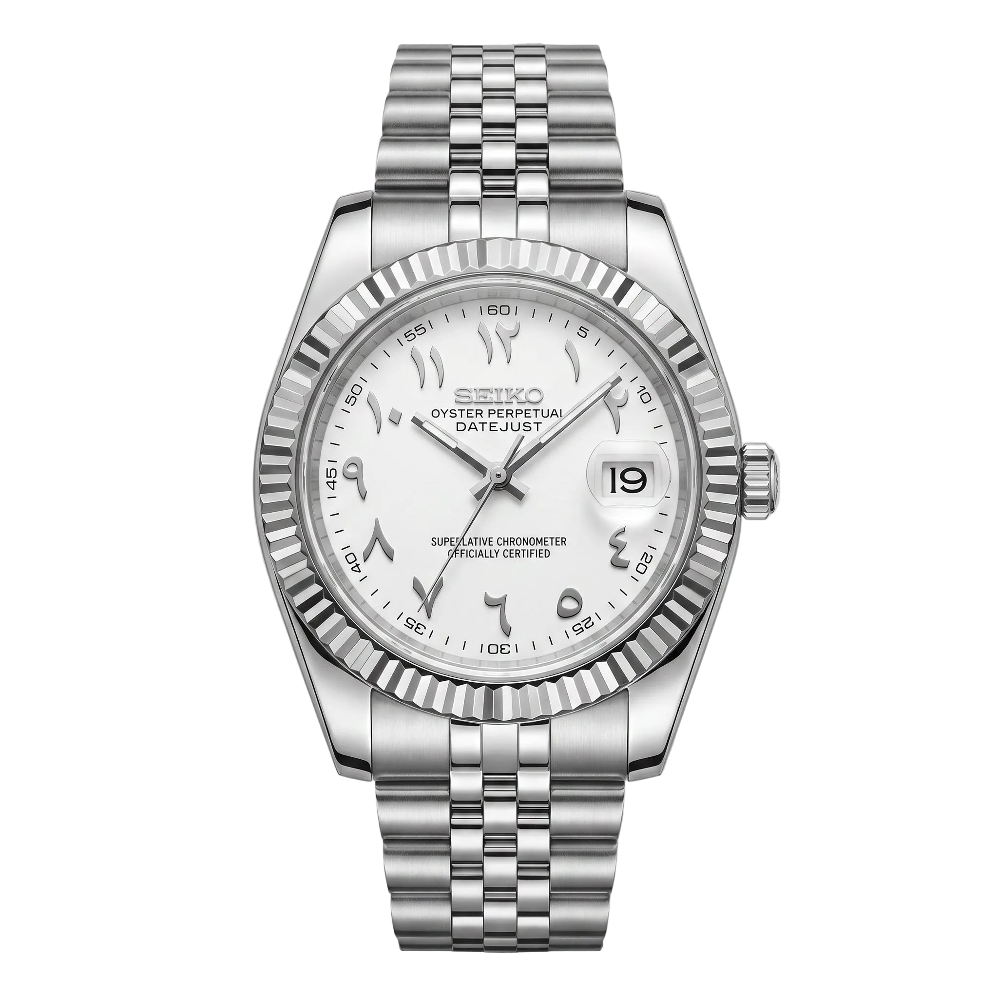 Datejust White Arabic