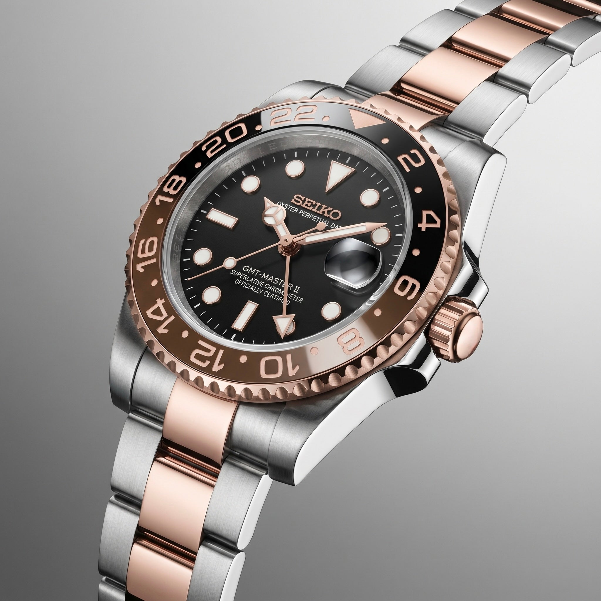GMT Master II Rose Gold  Oyster