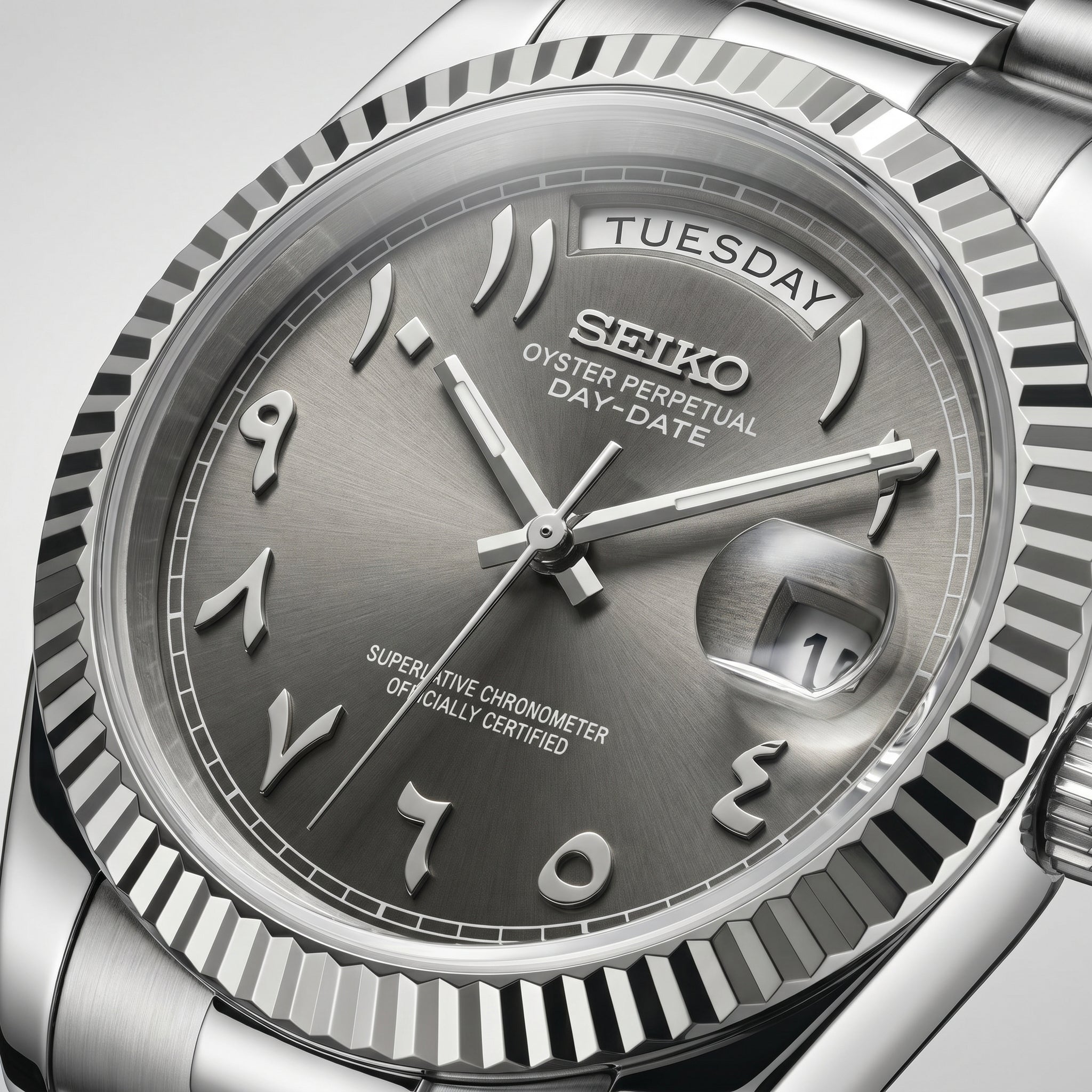 Daydate Grey Arabic Dial