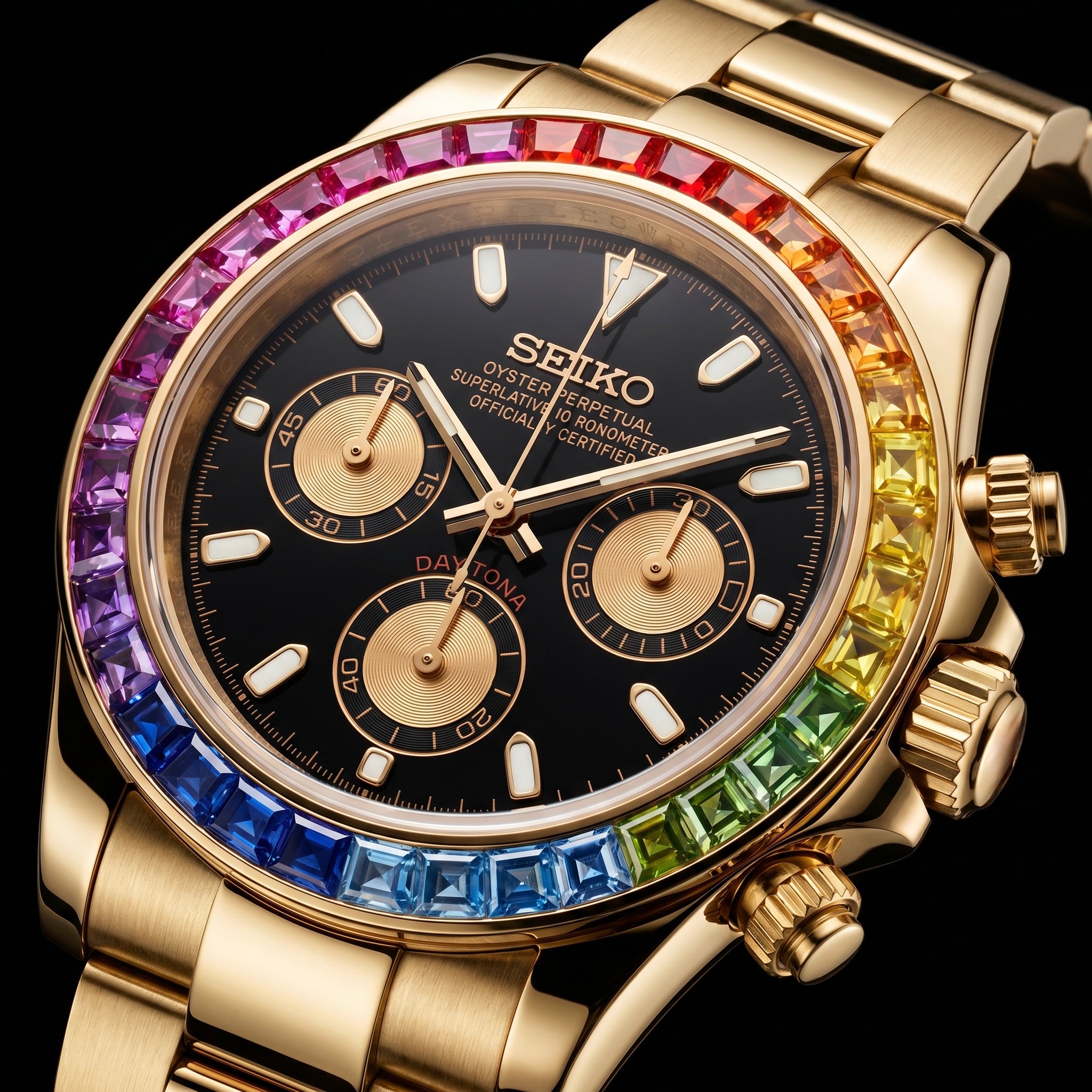 Daytona Rose Gold Rainbow