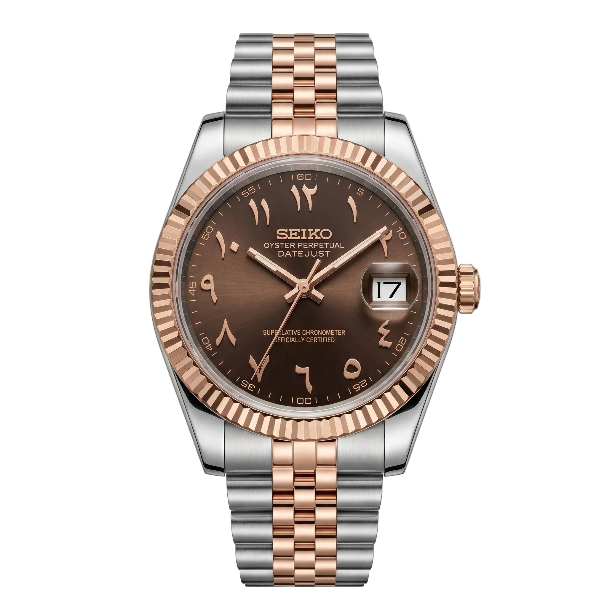 Ladies Datejust Rosegold Arabic Dial 36mm