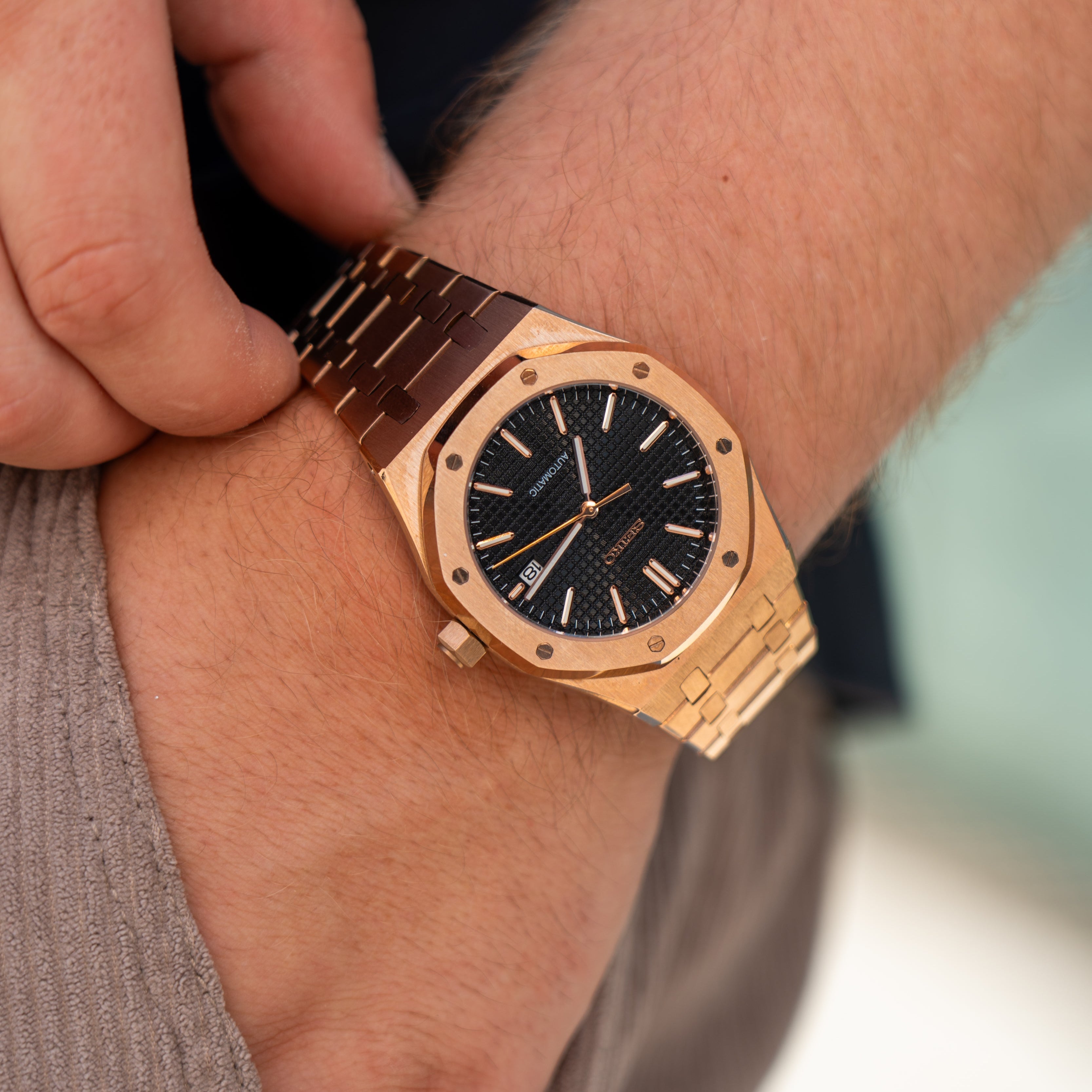 Royal Oak Rosegold Black