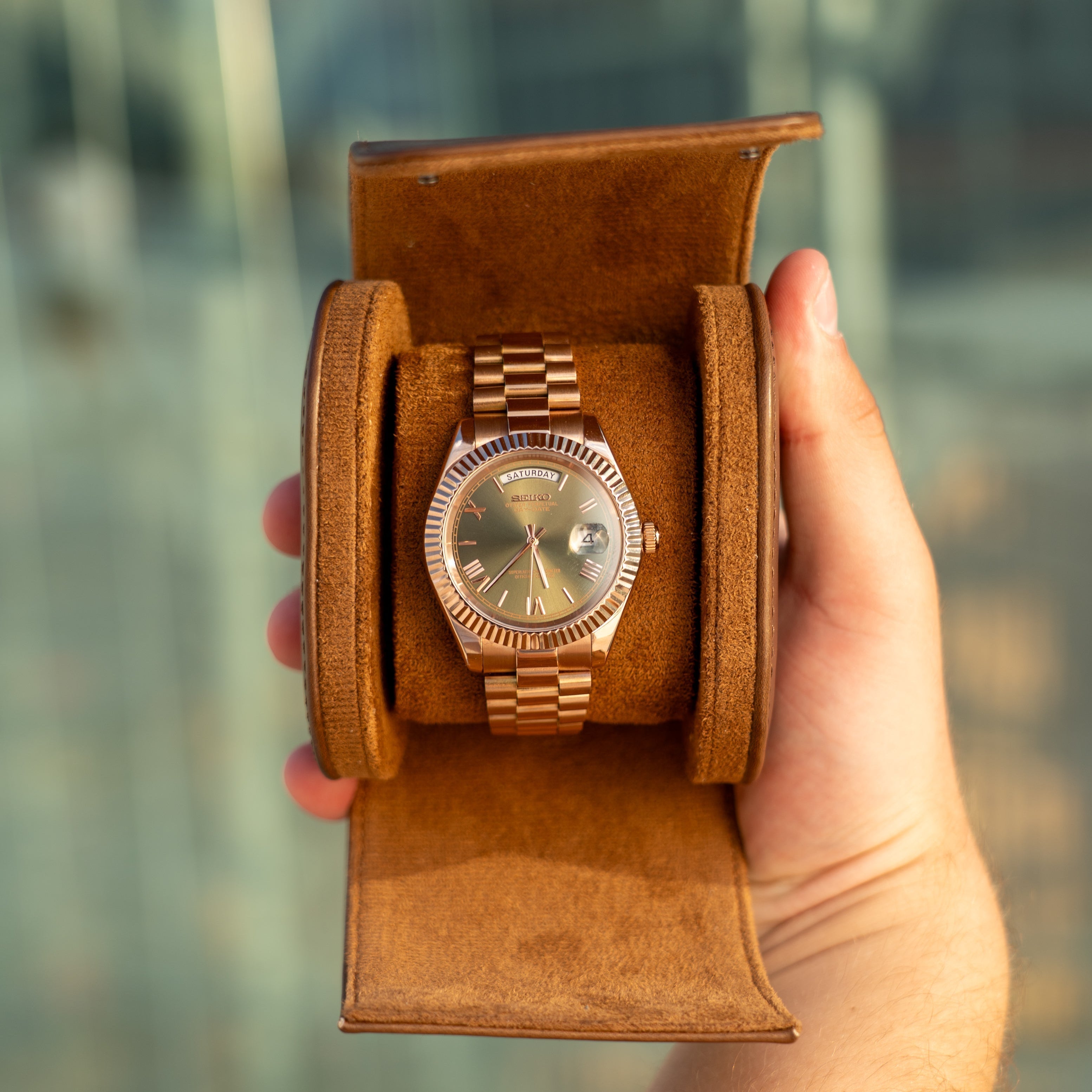 Daydate Rose Gold & Olive